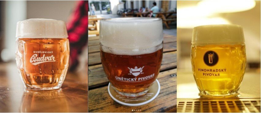 Pilsner Urquell Half Liter Czech Beer Glasses