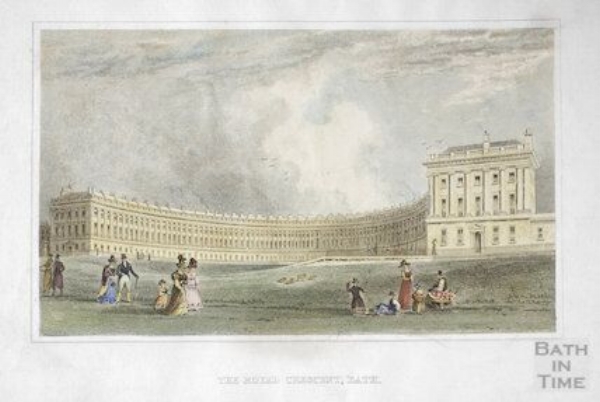 The Royal Crescent, by TH Shepherd ©Bath In Time