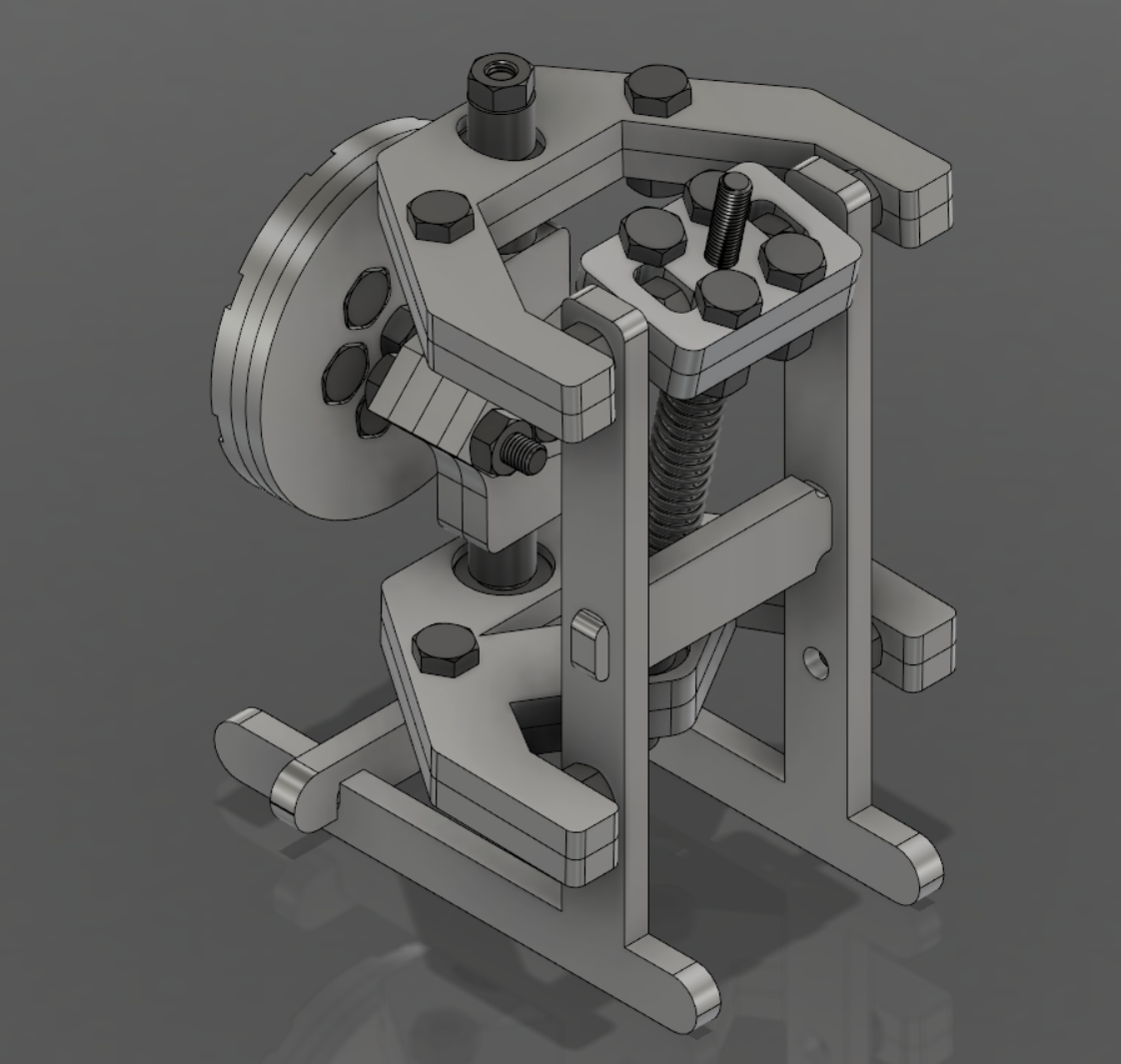  You can see on the back of the disks are near hex shaped holes so the screws can be placed in without needing a wrench on the back to screw them into place 