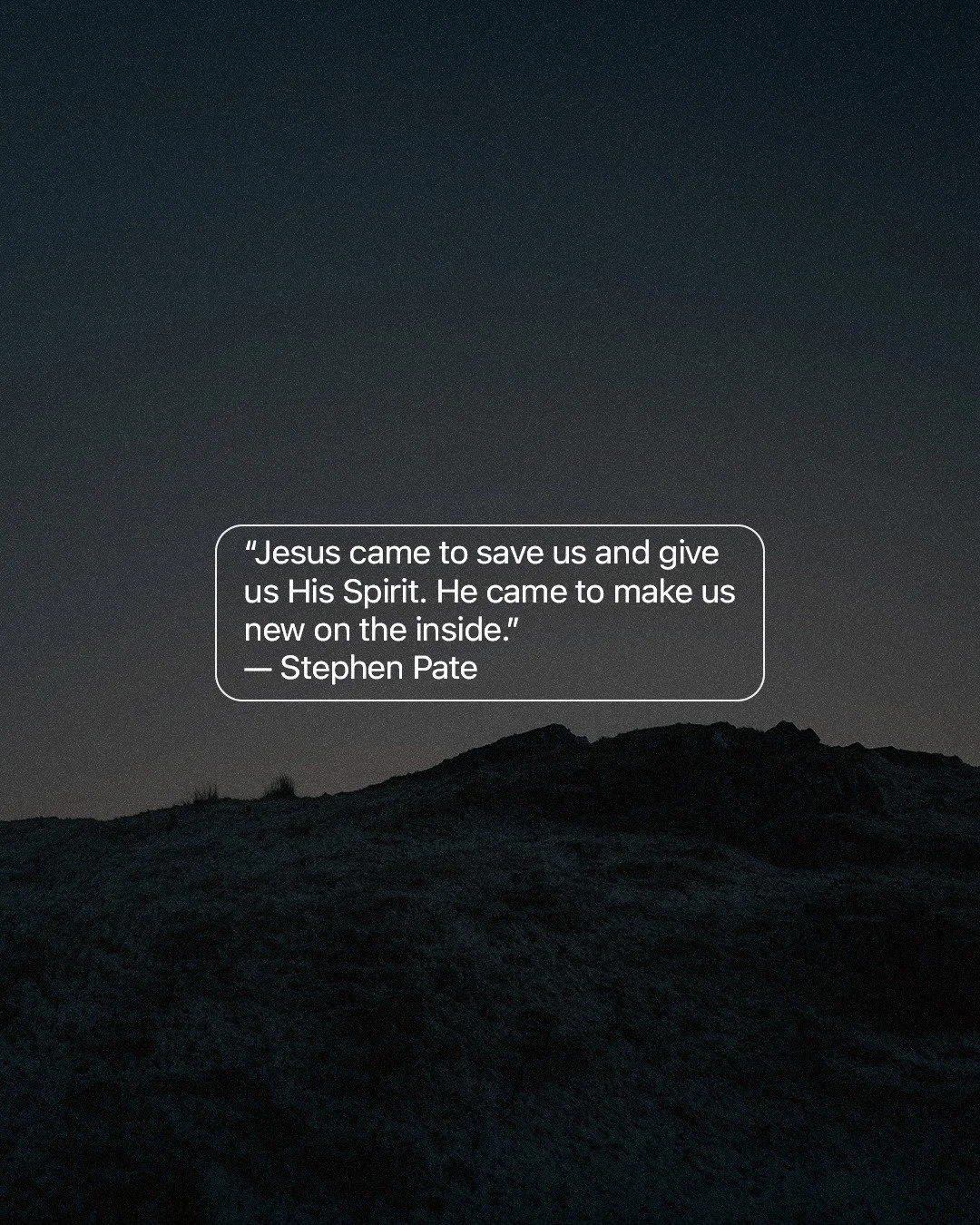 Jesus came to save us and give us His Spirit. He came to make us new on the inside. #Jesus #HolySpirit #makeusnew #wearefcc