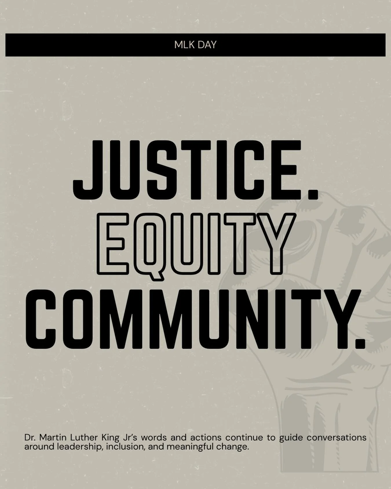 Take a moment today to reflect on Dr. King&rsquo;s legacy and how we can continue to create justice, equity, and community.