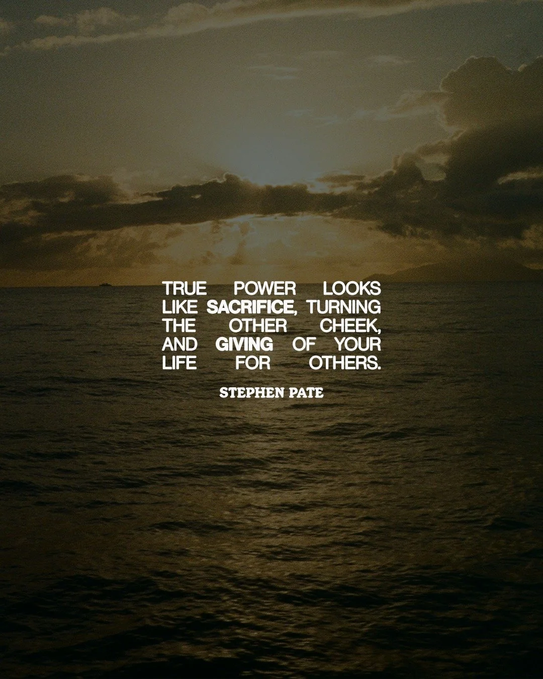 True power looks like sacrifice, turning the other cheek, and giving of your life for others. #bible #bibleverse #biblestudy #wearefcc