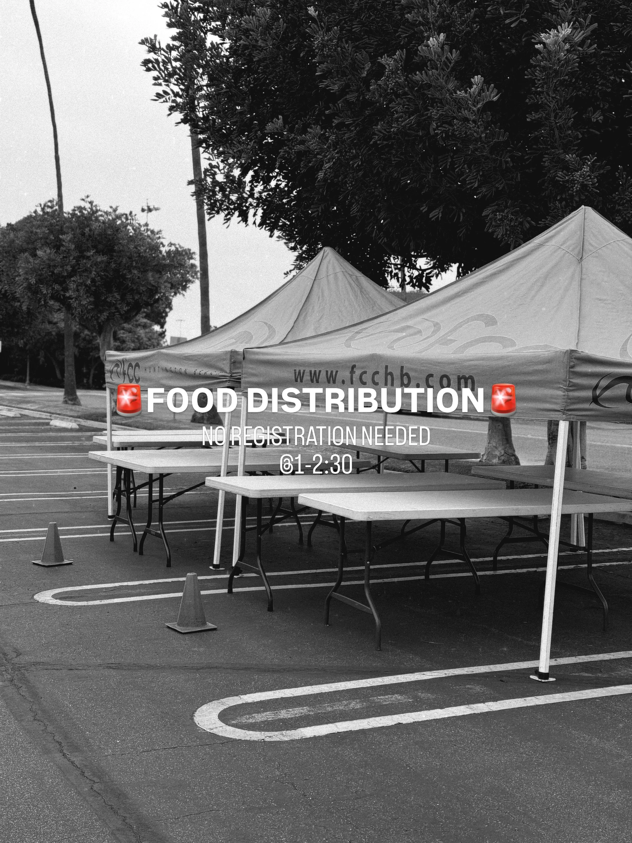 🚨FREE FOOD DISTRIBUTION🚨

FREE food distribution at First Christian Church HB. NO REGISTRATION NEEDED. Stop by our FCC parking lot between 1-2:30. Show up and our volunteers will do the rest. We offer fresh fruit, veggies, dry shelf-stable food, fr