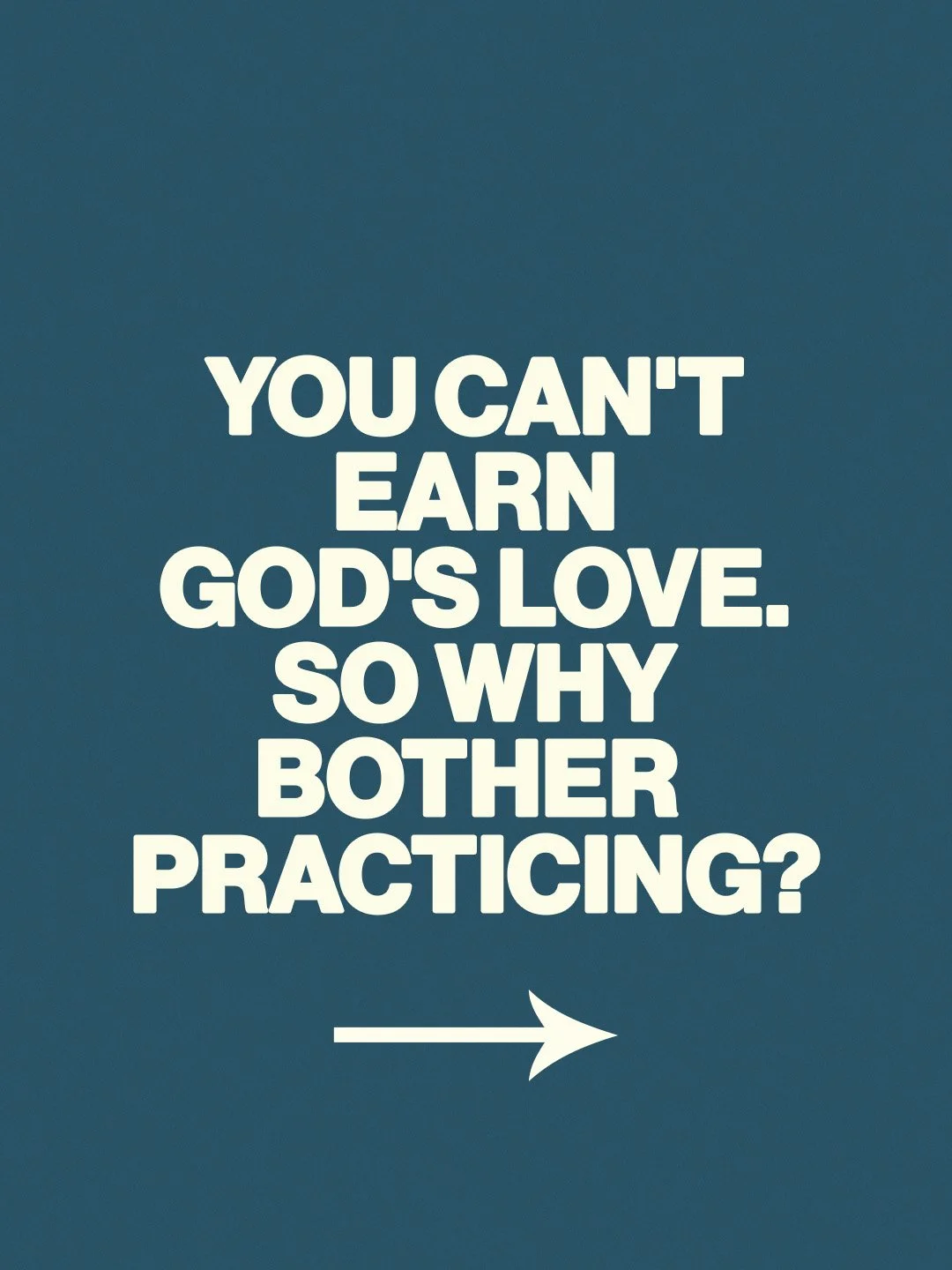 You Can't Earn God's Love. So Why Bother Practicing?
#GraceNotWorks #SpiritualPractices #AwareOfGod