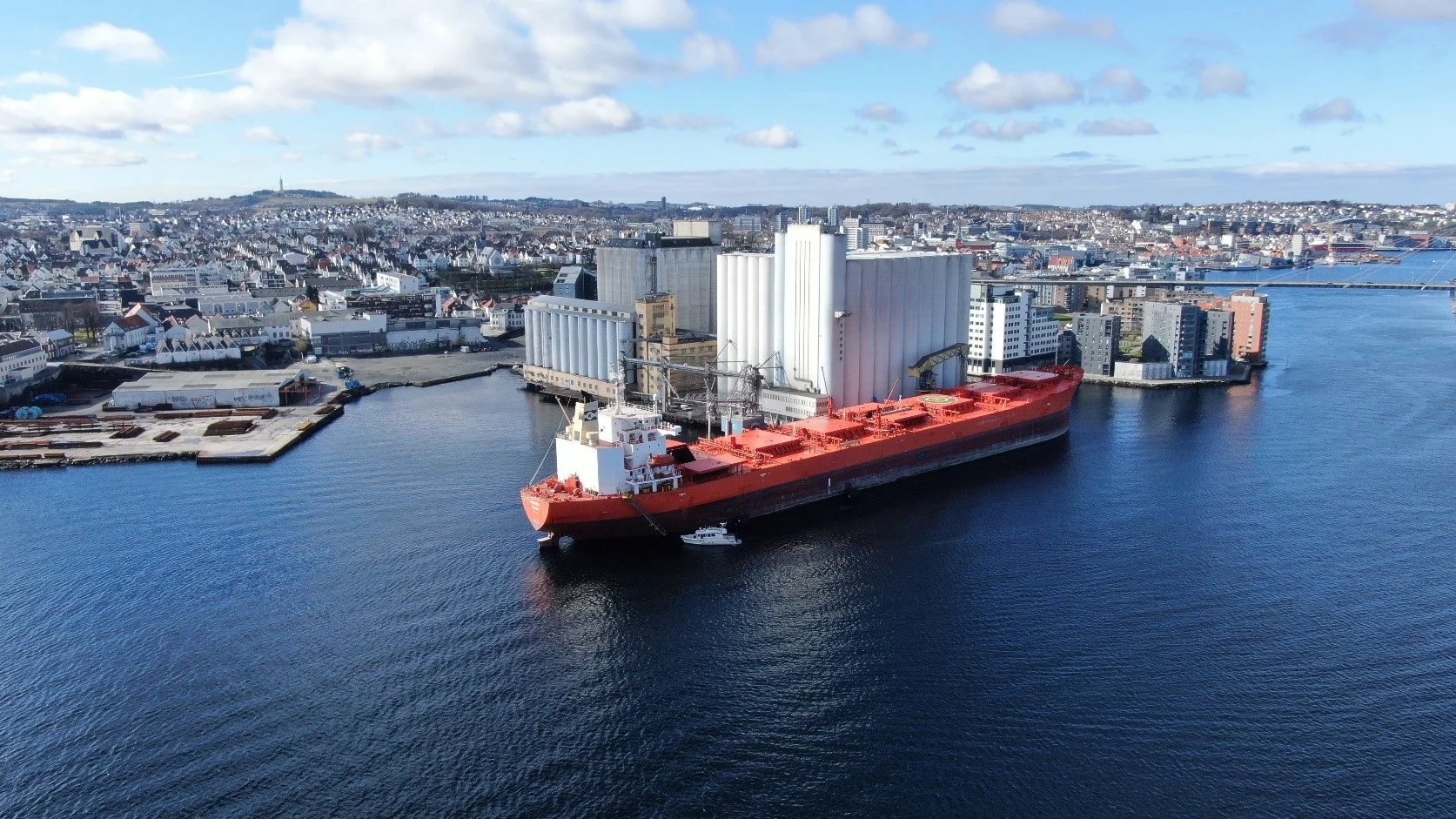 The MV Bakkedal docked in Stavanger