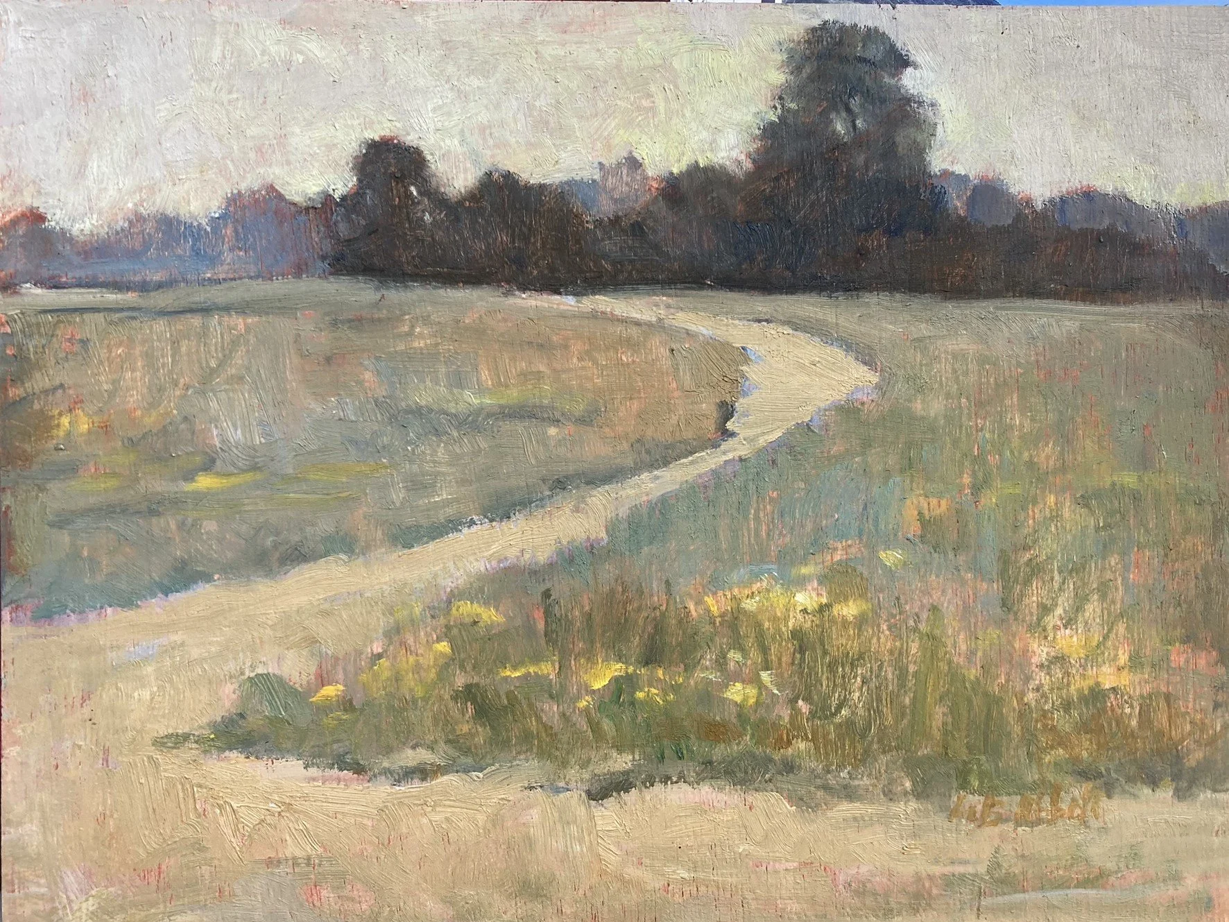  The Path, #2  Oil, 9x12 inches unframed, 11x14 inches framed, $1,500.00 