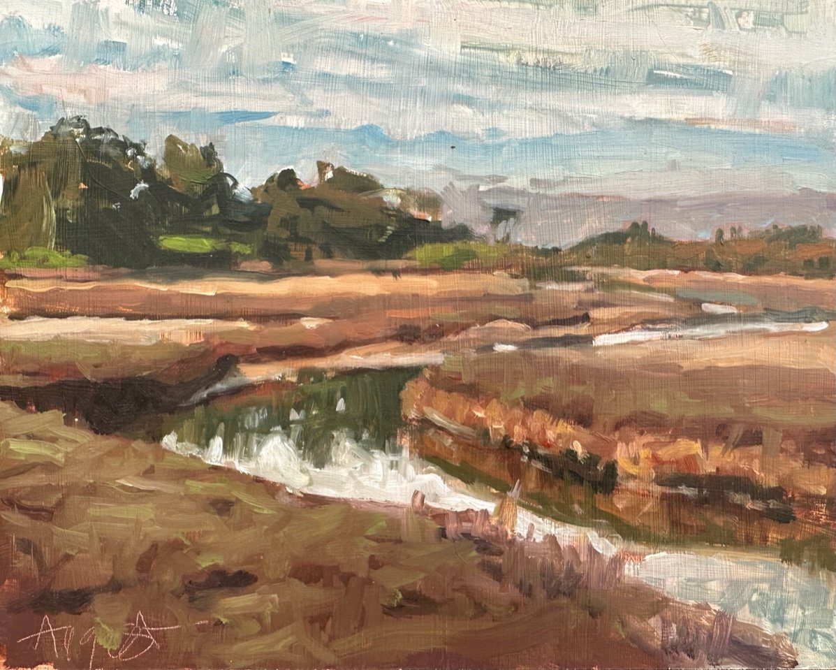  The Fog at Coal Oil Point, #12  Oil, 8x10 inches unframed, 10x12 inches framed, $800.00 