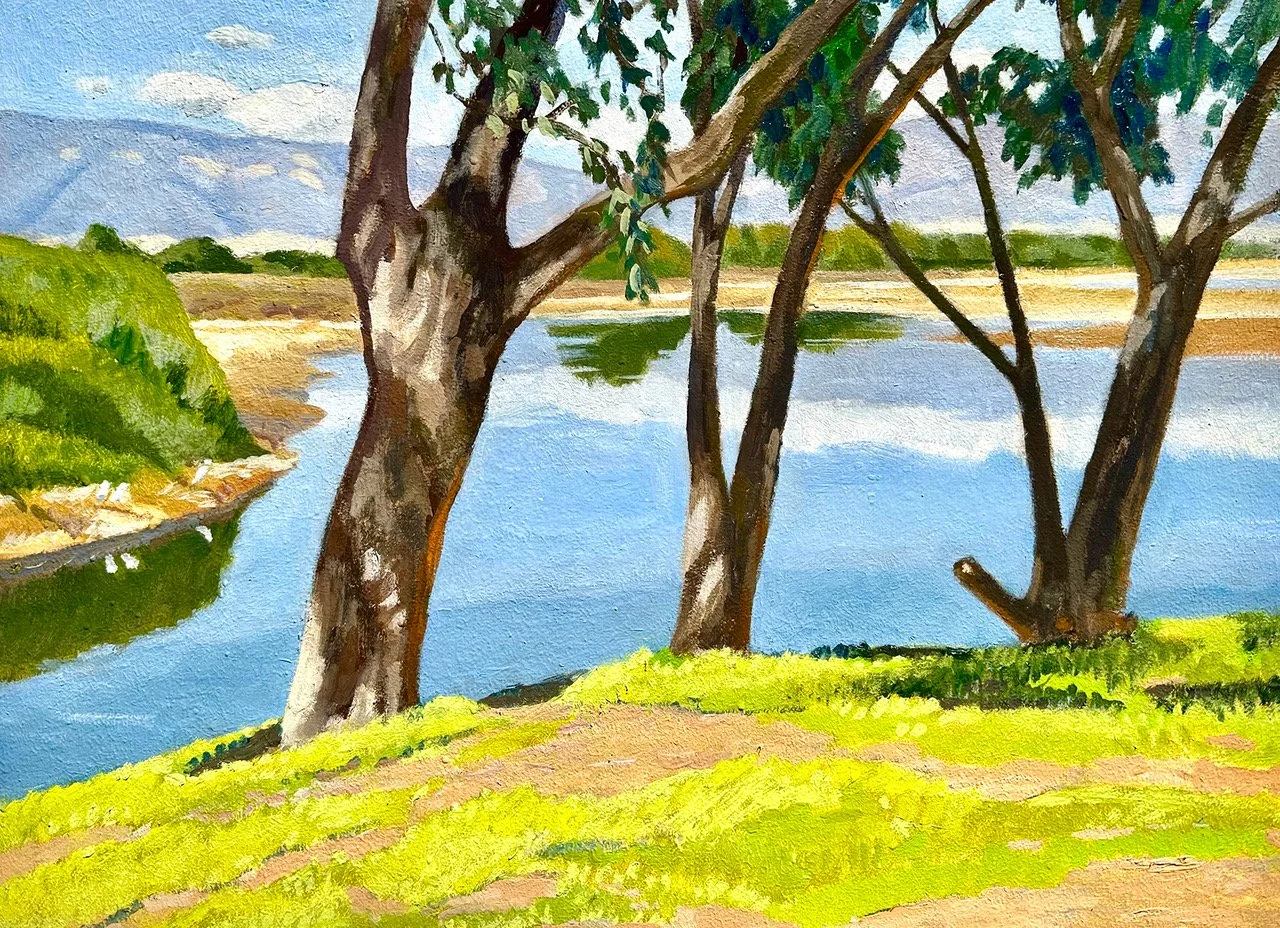 Lagoon Guardians, #62  Oil, 18x24 inches unframed, 21x27 inches framed,  $2,400.00