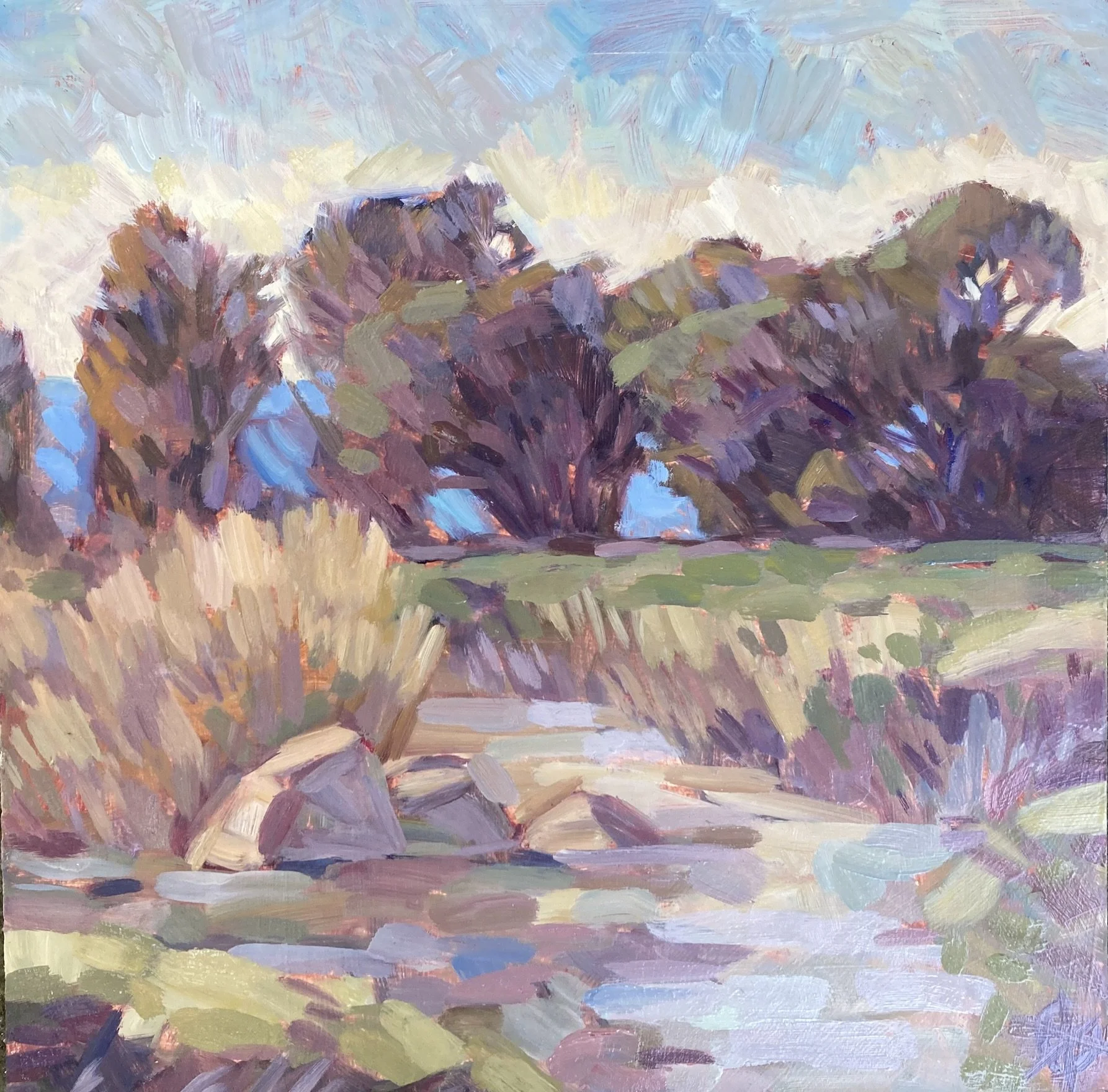  Lush, #8  Oil on linen, 12x12 inches unframed, 14x14 inches framed,&nbsp; $1,900.00 