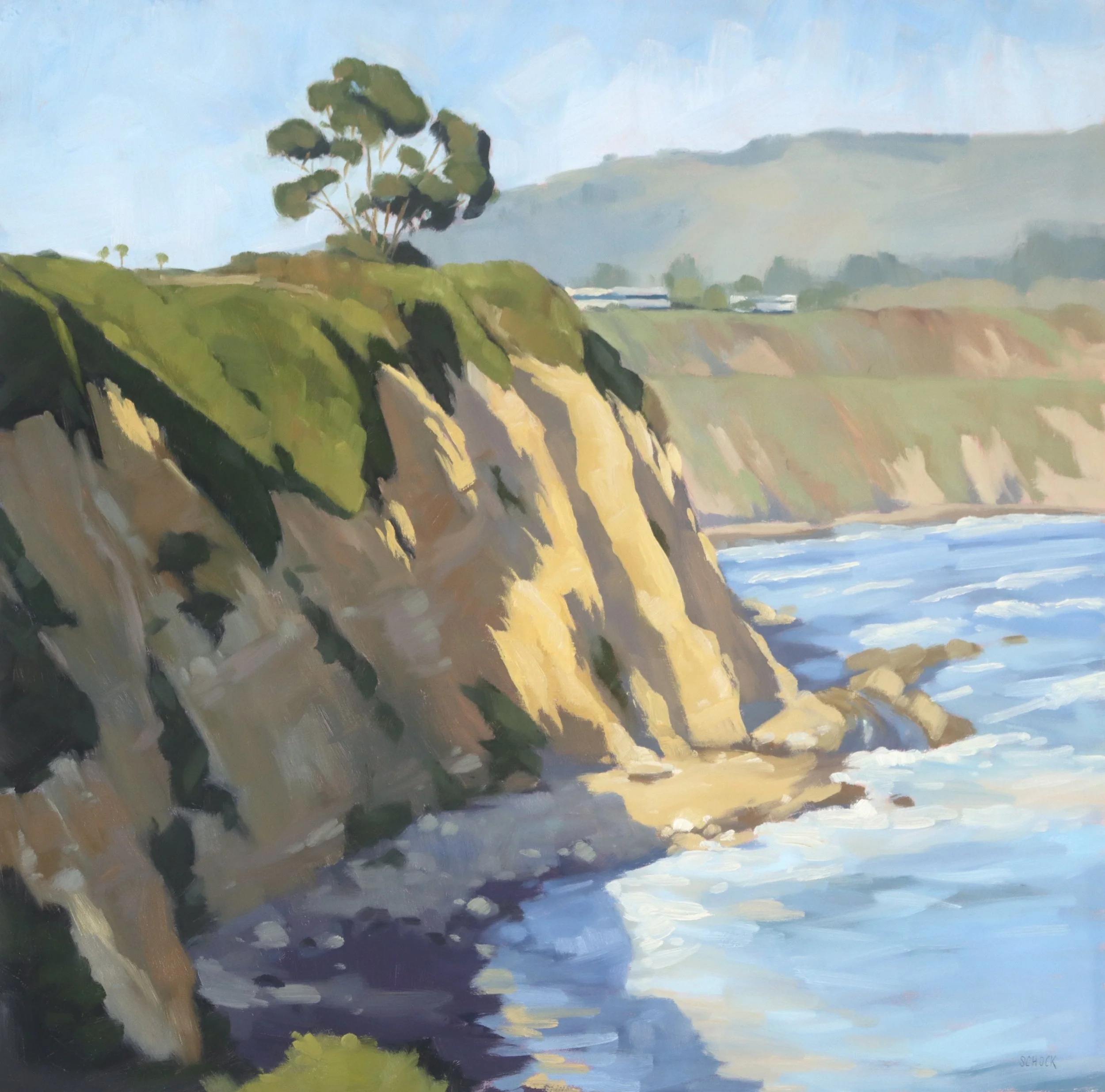  Bluff Cliffs Spring,&nbsp;#83  SOLD   Oil, 16x16 inches unframed, 18x18 inches framed,&nbsp; $1,200.00 