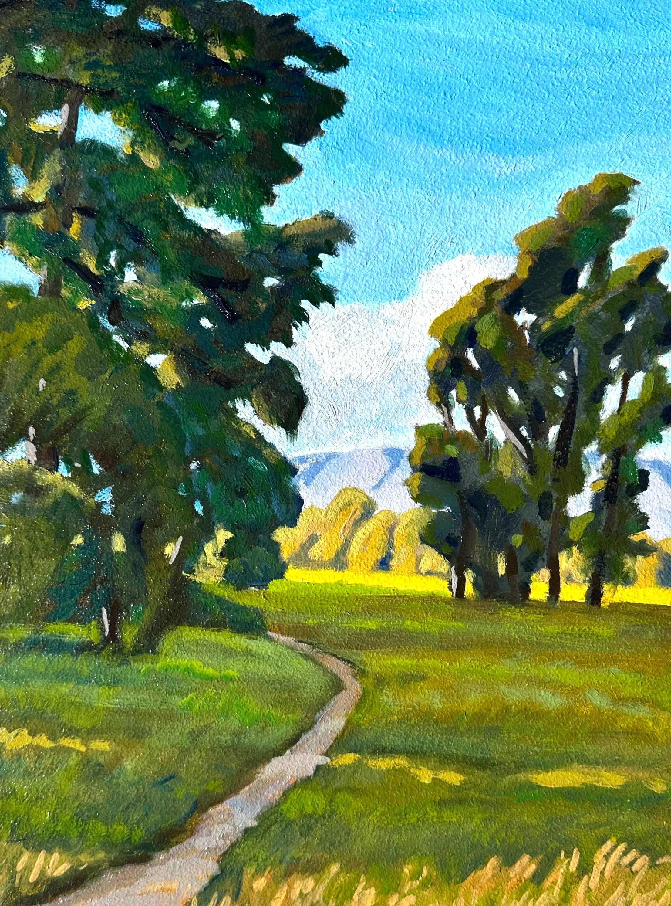 Path Through the Trees, #52 Oil, 12x16 inches unframed, 13.5x17.5 inches framed, $1,300.00