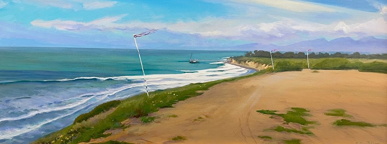 Valentine for the Community, Rincon Gateway, #88 Acrylic, 16x40 inches unframed, 22x46 inches framed, $6,000.00