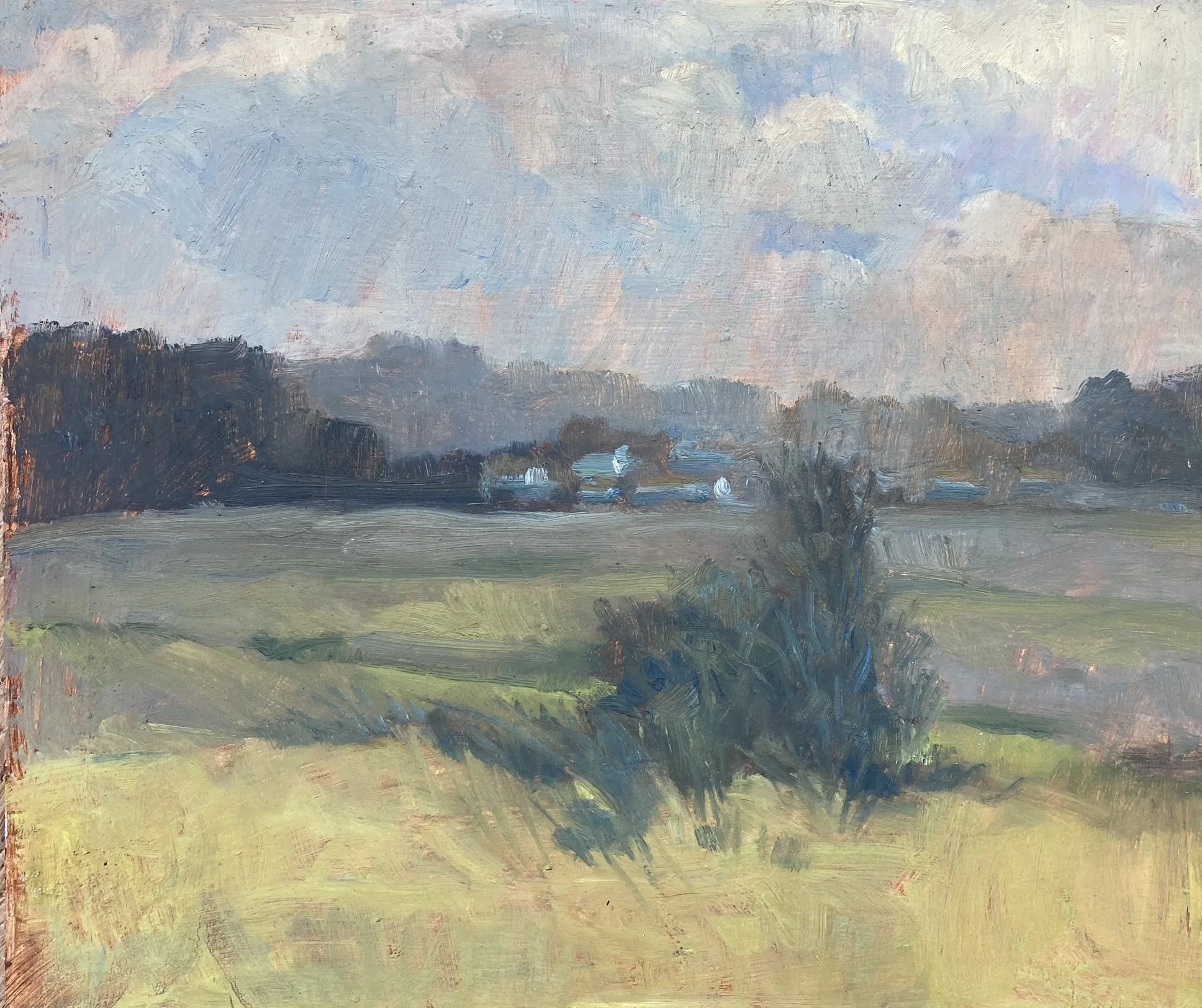  Towards Hope Ranch, #1  Oil on board, 11x13 inches unframed, 15x17 inches framed, $1,800.00 