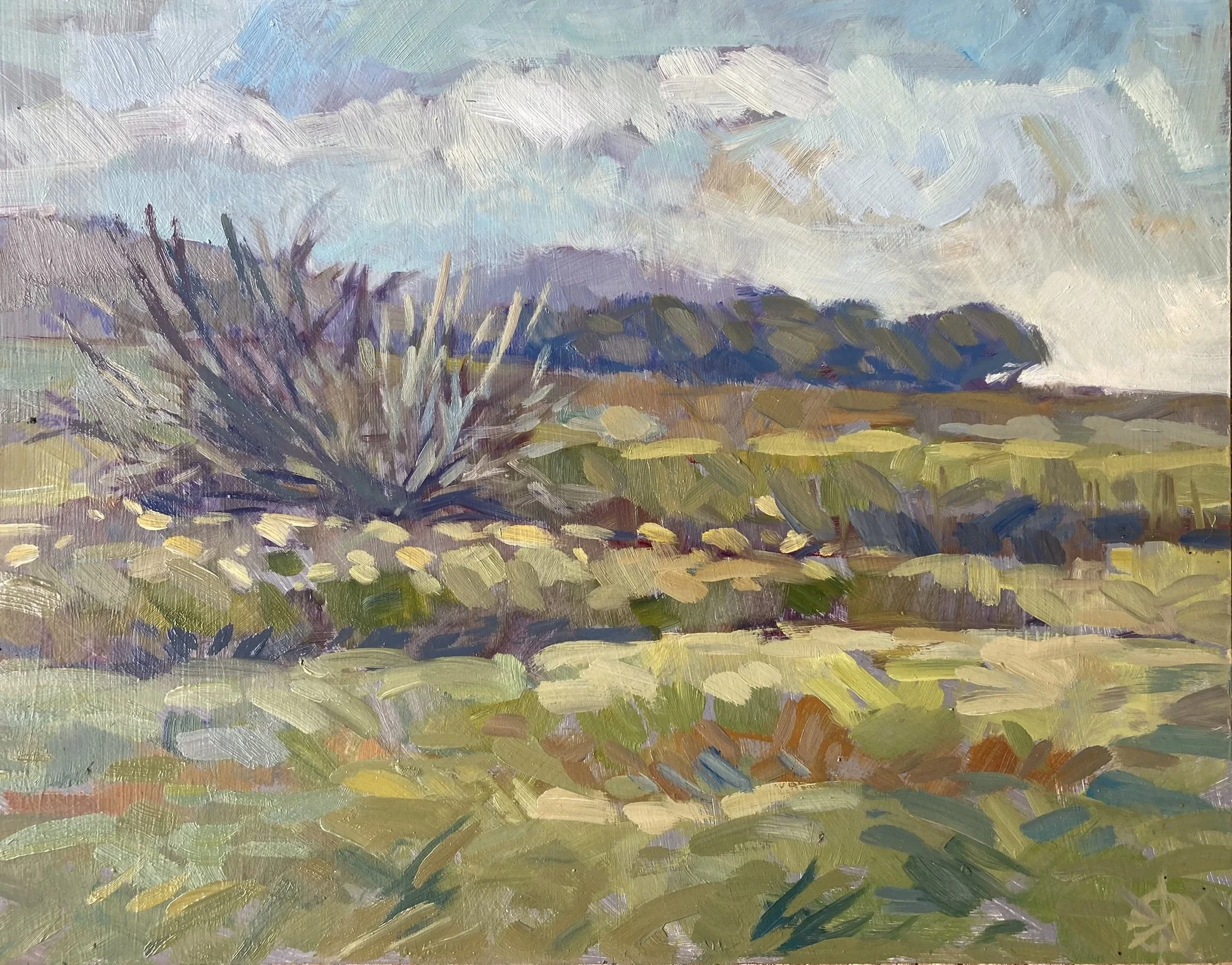  Whitney Brooks Abbott, #9  Outside the Gate, Oil on Board, 11x14 inches unframed, 15x18 inches framed, $1,500.00 