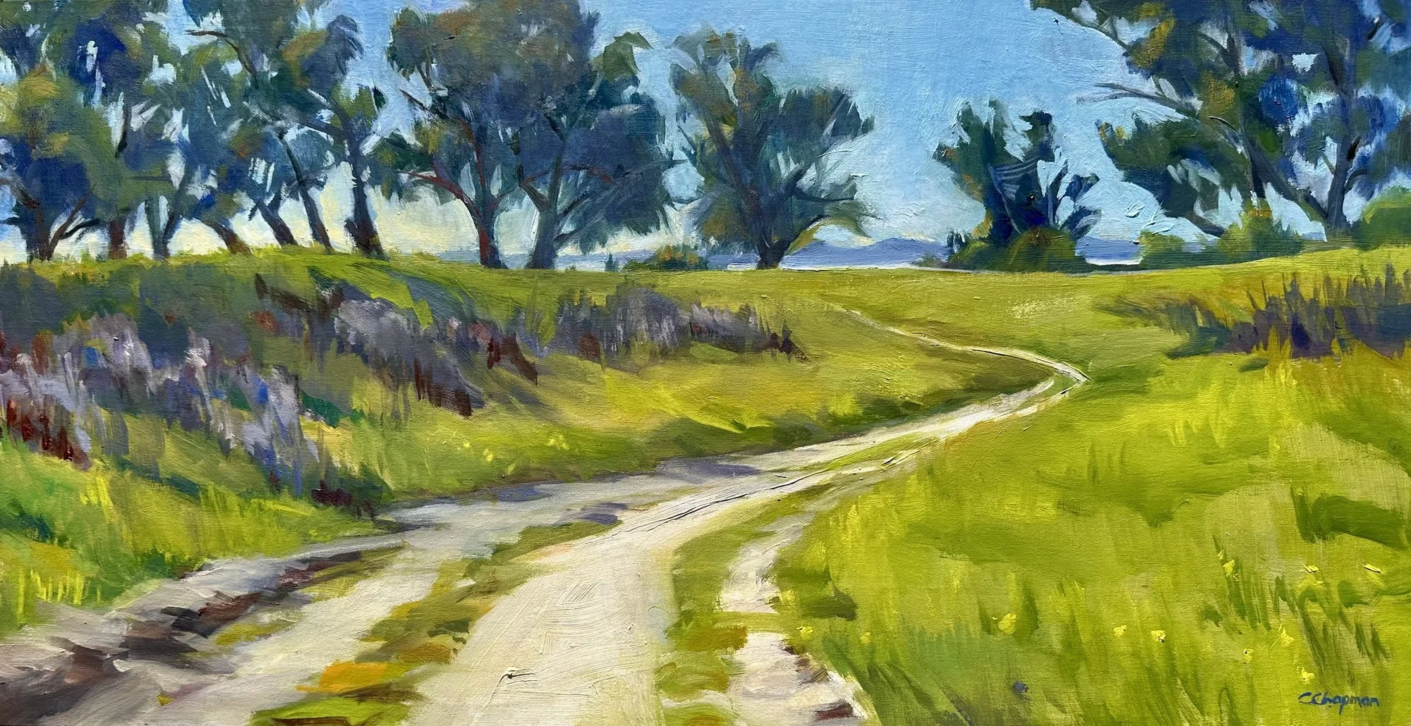  Walk to the Sea, #18  Oil, 12x24 inches unframed, 14x26 inches framed, $2,000.00 