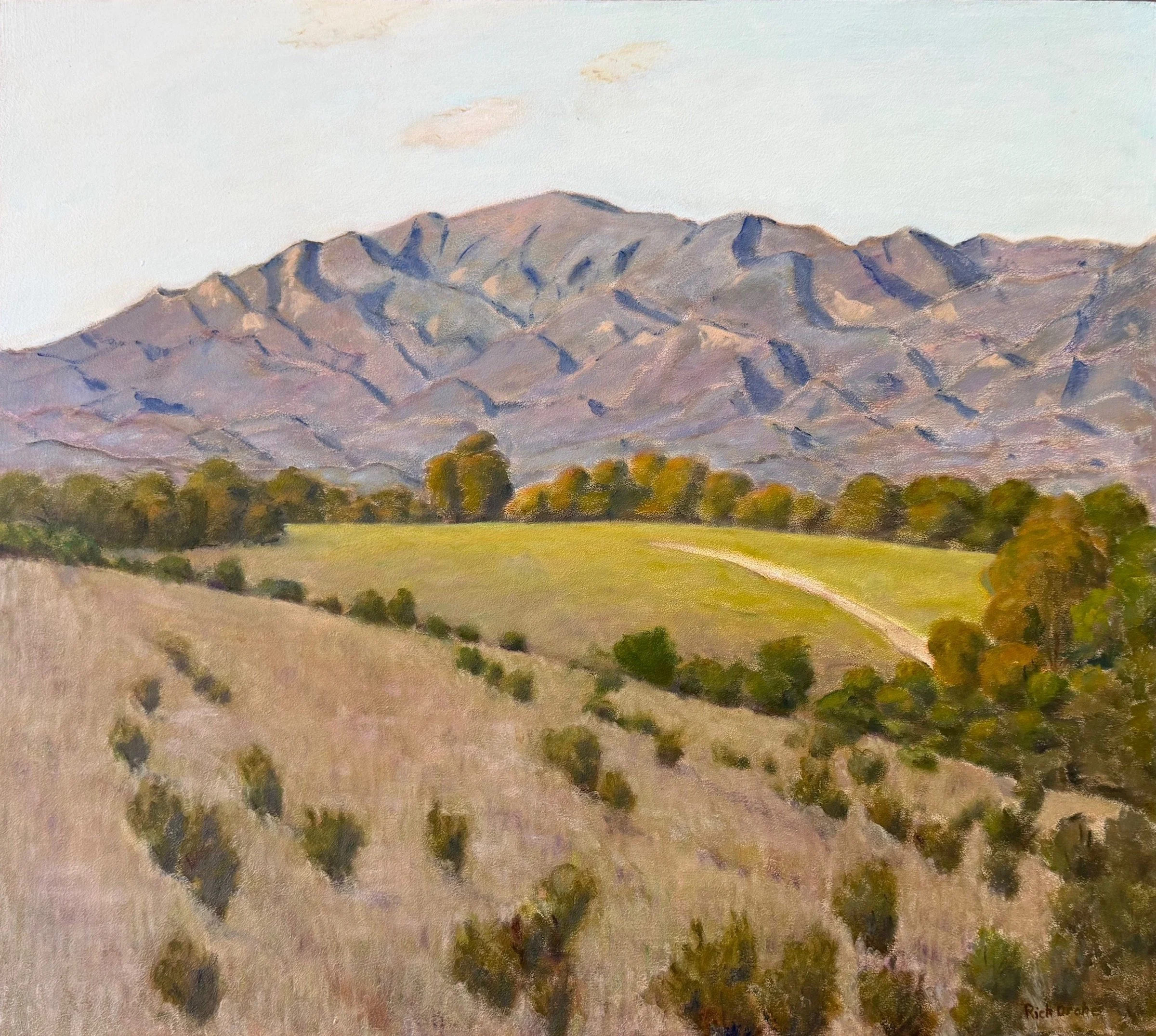  Fading Light, #25  Oil on board, 16x18 inches unframed, 17x19 inches framed, $950.00 
