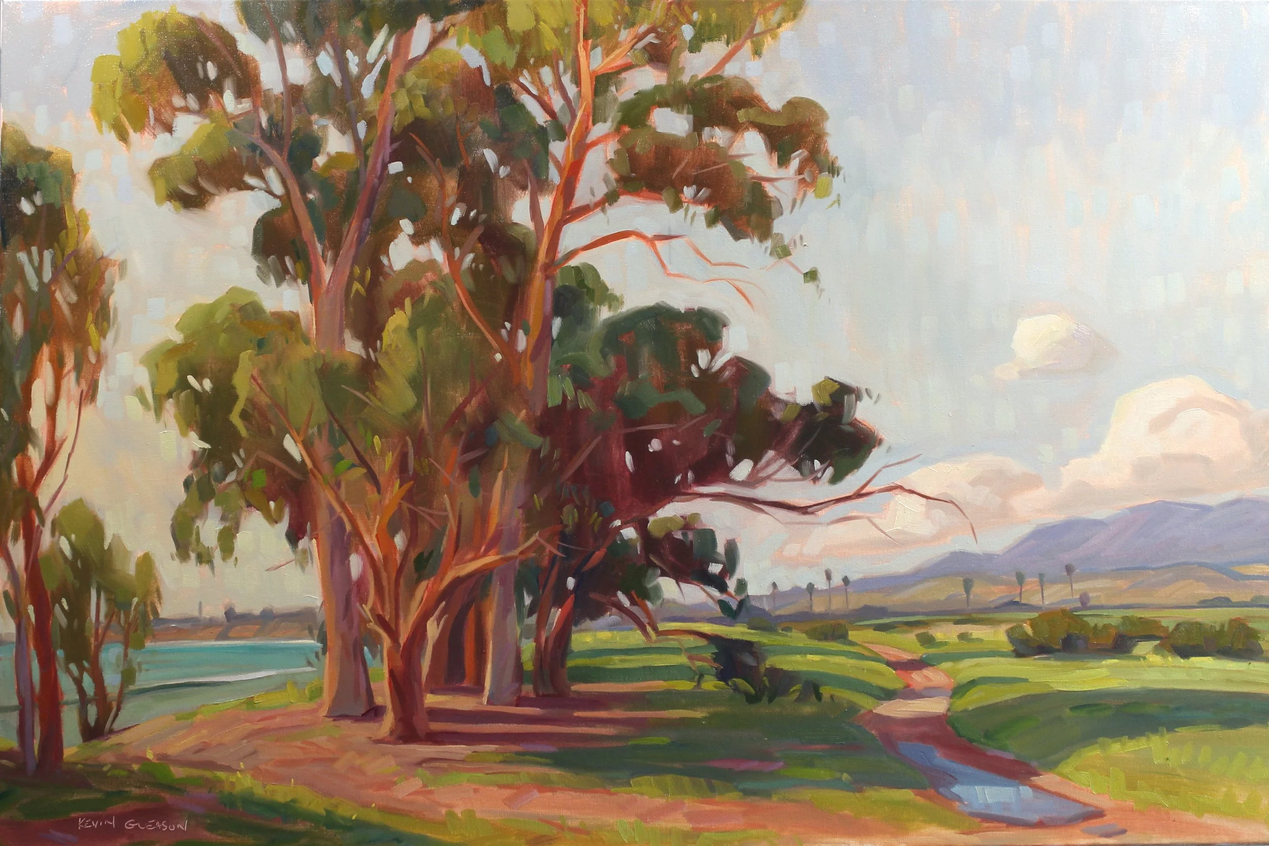  Early Spring on More Mesa, #40  Oil, 24x36 inches unframed, 30x42 inches framed, $3, 250.00 