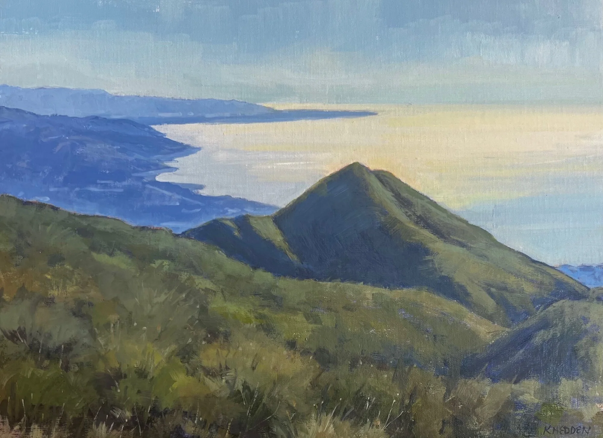  Beyond Montecito Peak, #48  Oil on Linen, 12x16 inches unframed, 18x22 inches framed, $1,500.00 