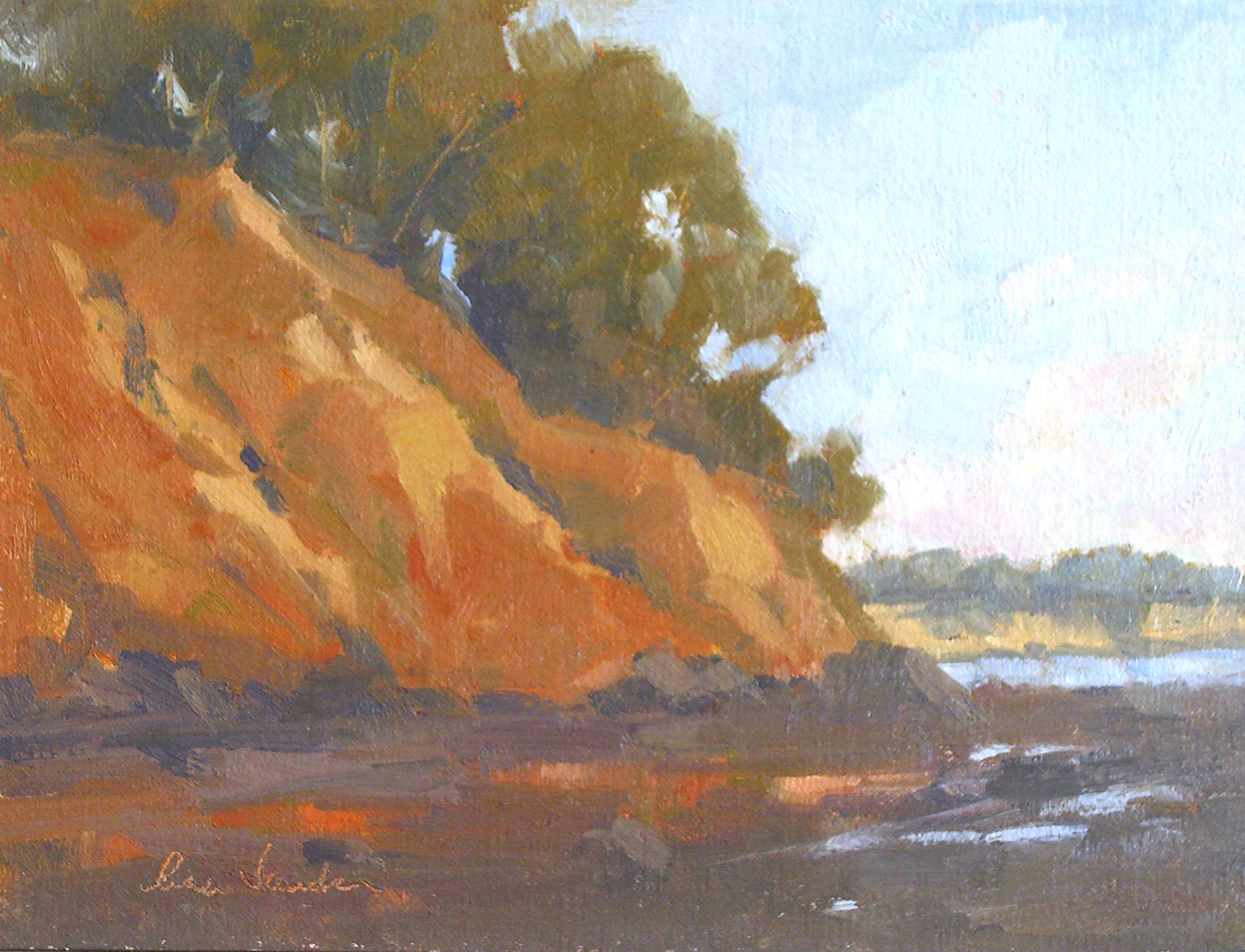  More Mesa Sunset, #87  Oil, 6x8 inches unframed, 12x14 inches framed, $650.00 