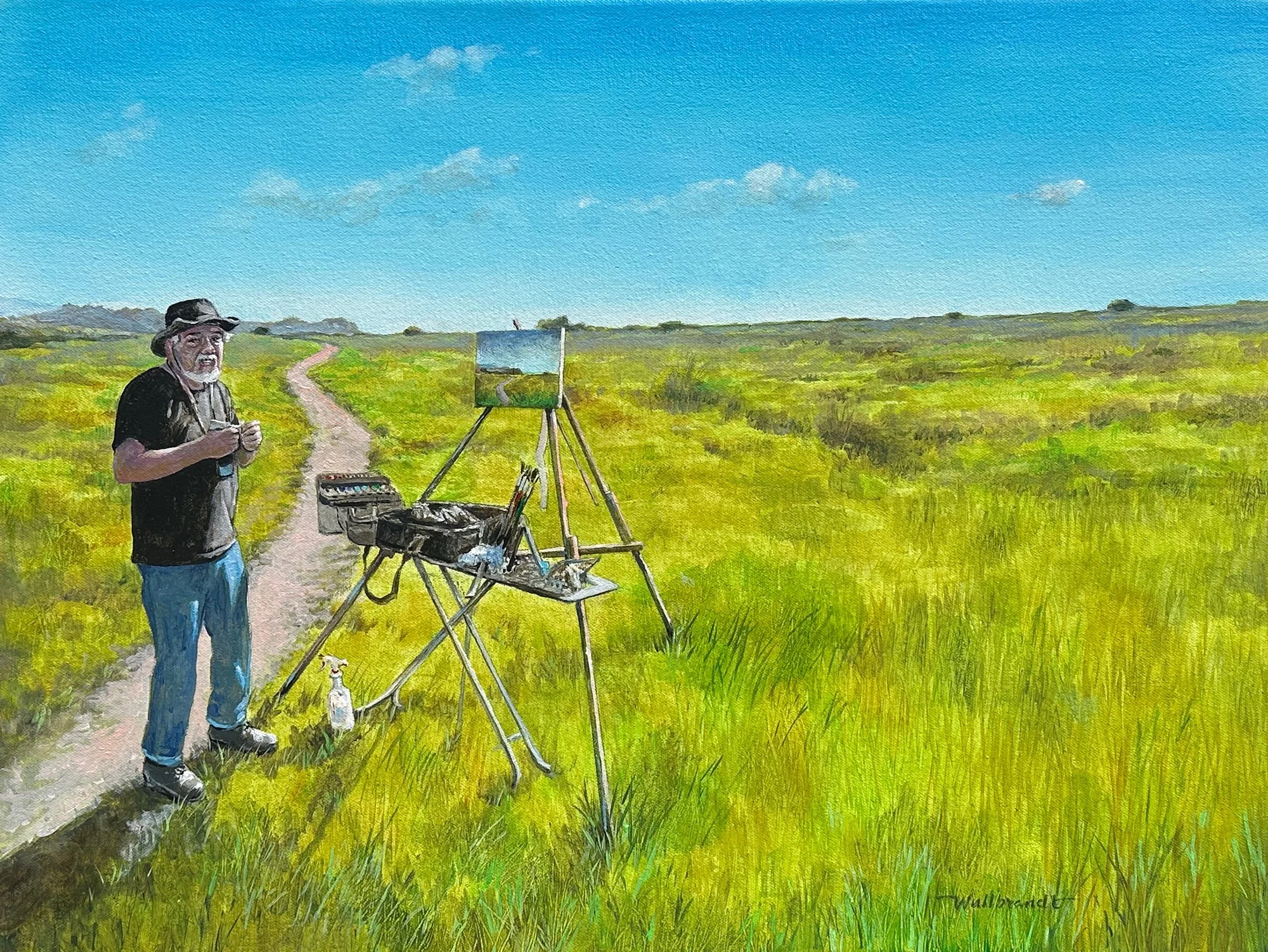  My Friend at More Mesa, #108  Acrylic on canvas, 18x24 inches unframed, 20x26 inches framed, $2,200.00 