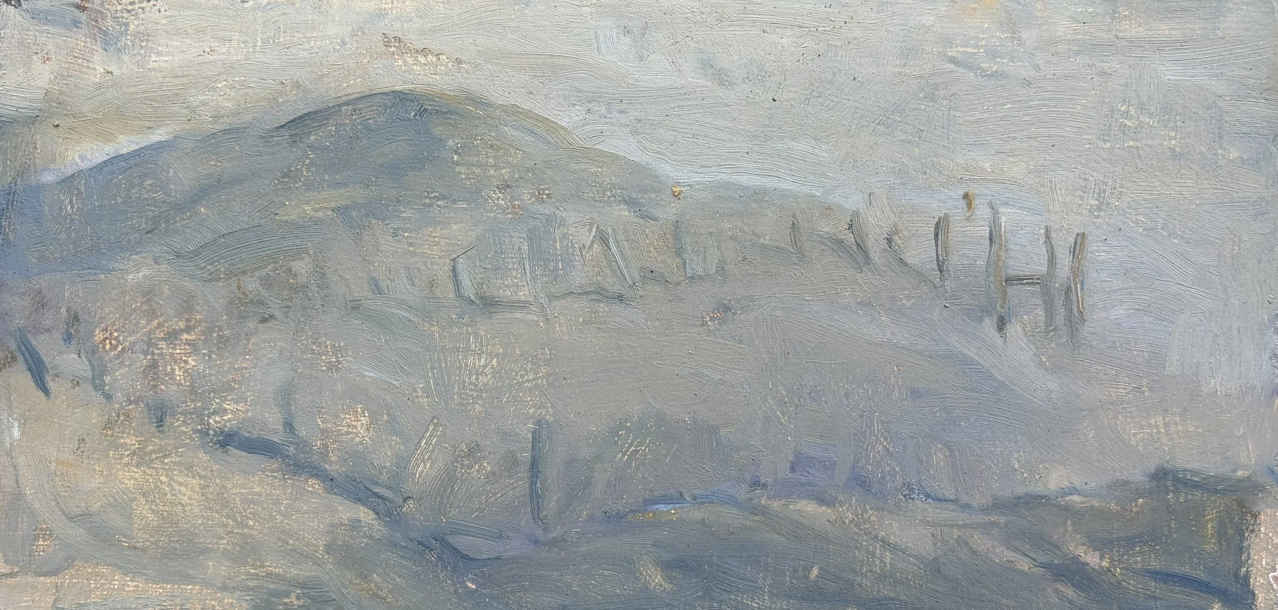  Rancho Arbolado Haze, #1  Oil on board, 8x12 inches unframed, 12x16 inches framed, $1,400.00 