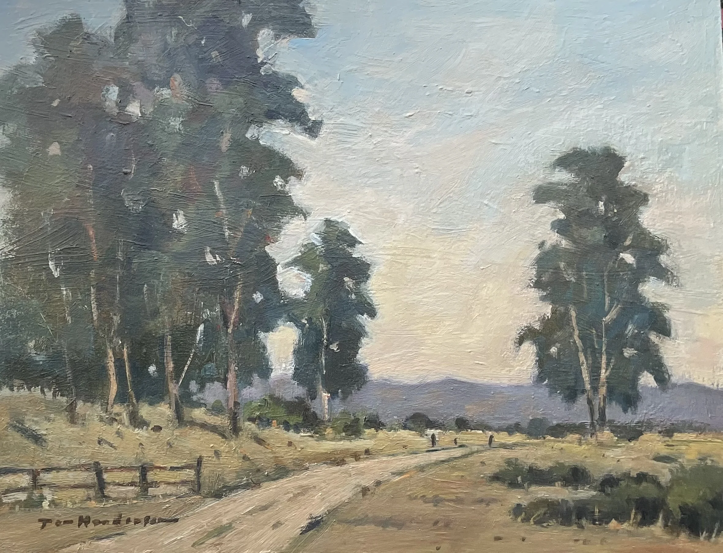  Ranch Road at Hanson, #55  Oil, 14x18 inches unframed, 20x24 inches framed, $2,800.00 