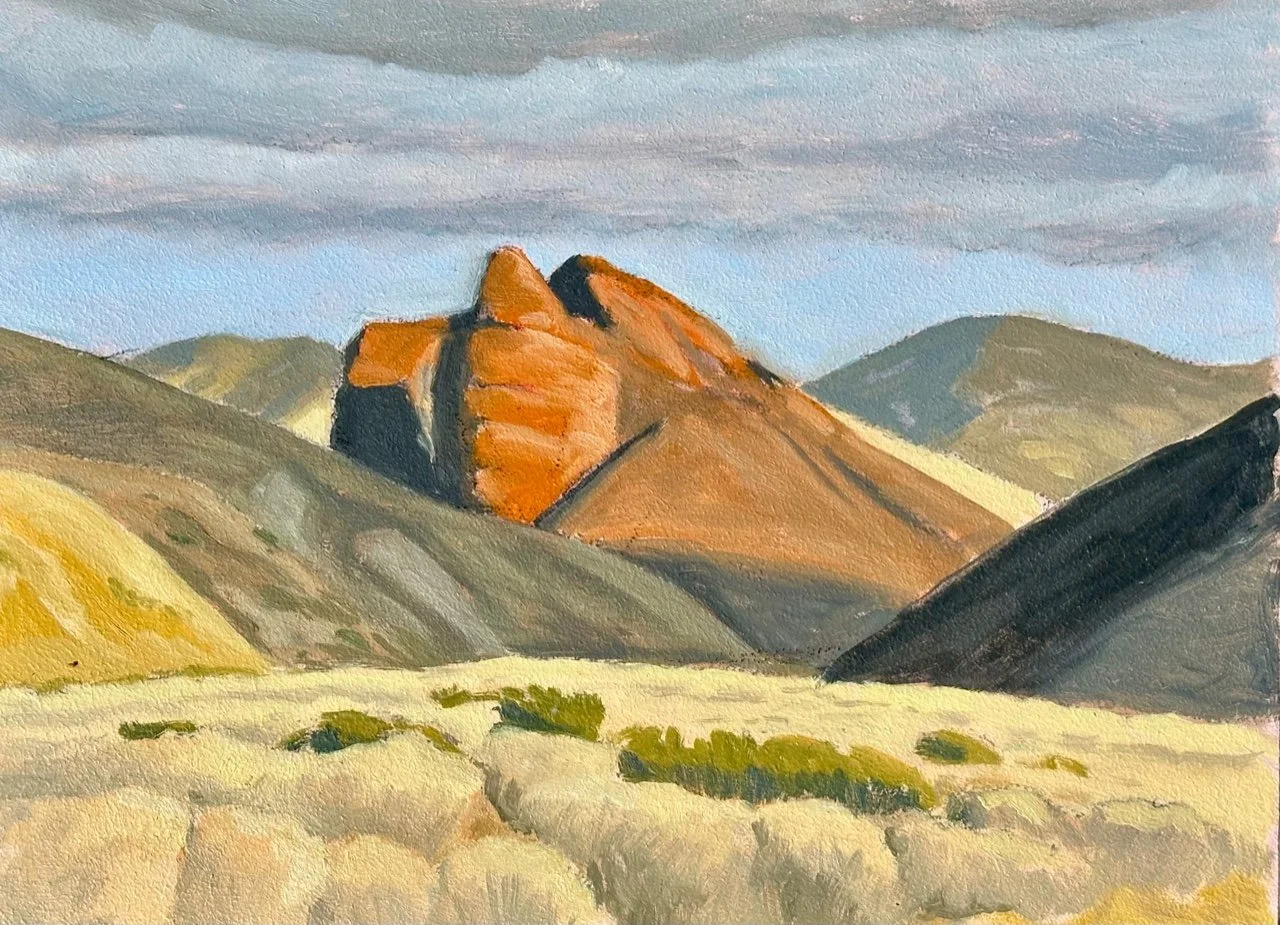  Outcrop - Spanish Ranch, #66  Oil on board, 12x16 inches unframed, 15x20 inches framed, $1,100.00 