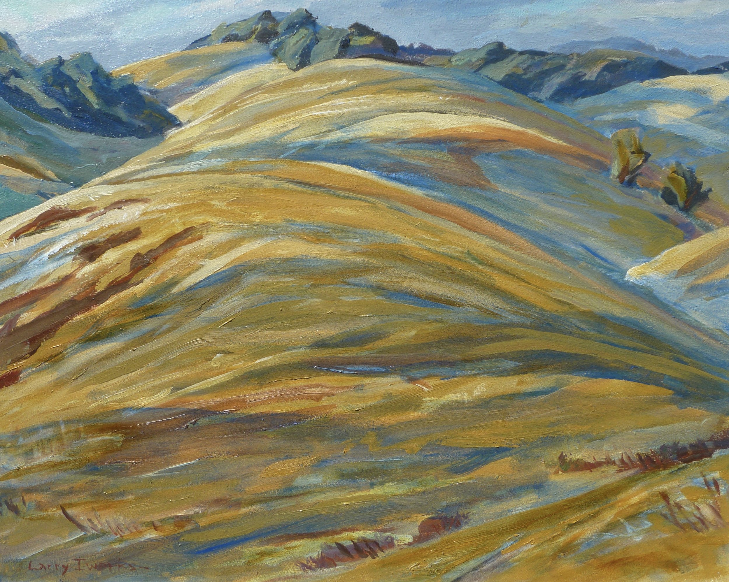  Loma Las Cruces - Hanson Ranch, #72  Oil on panel, 16x20 inches unframed, 19x23 inches framed, $2,400.00 