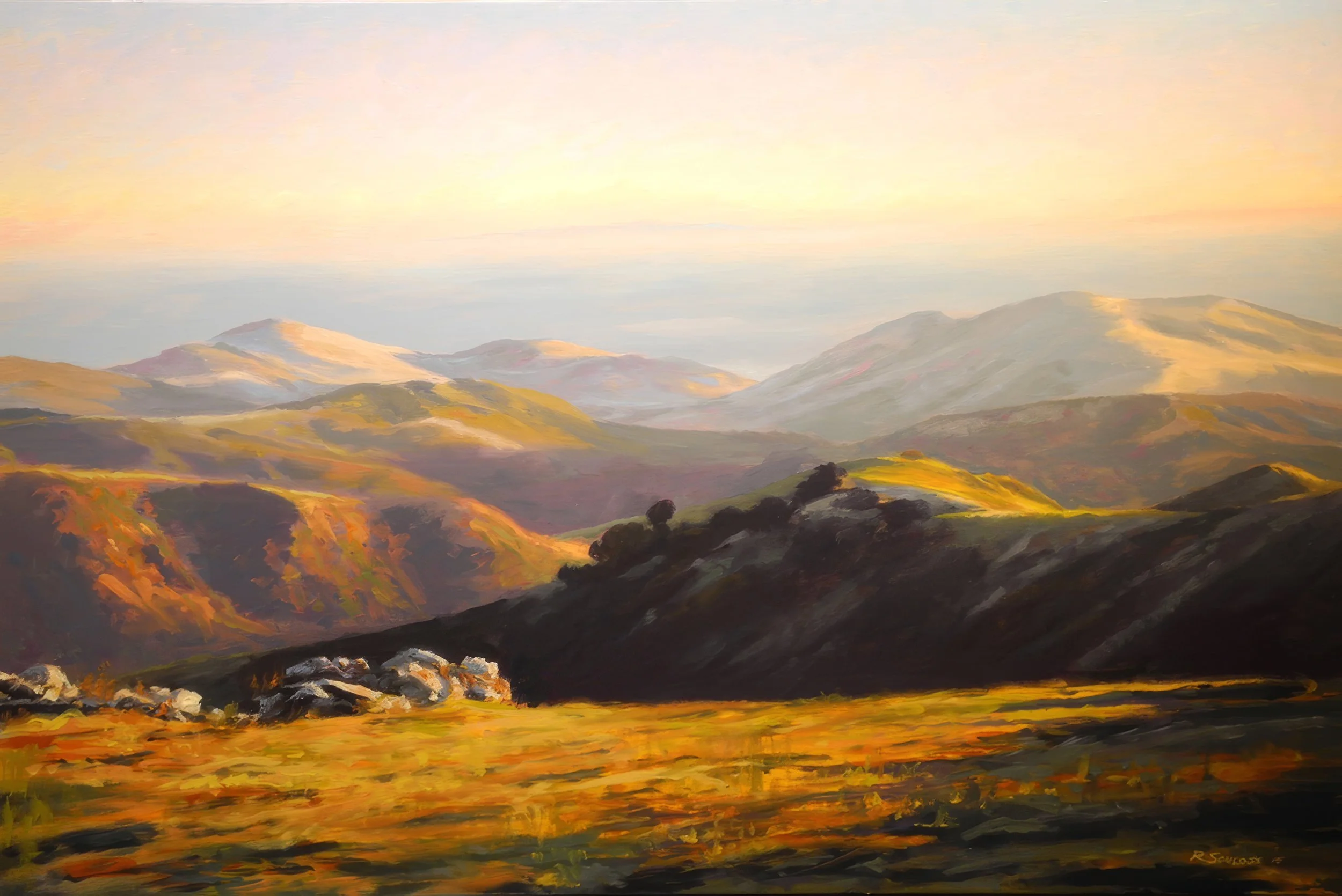  Rocks at Rancho Arbolado, #94  Oil on canvas, 24x36 inches unframed, 30x42 inches framed, $9,000.00 