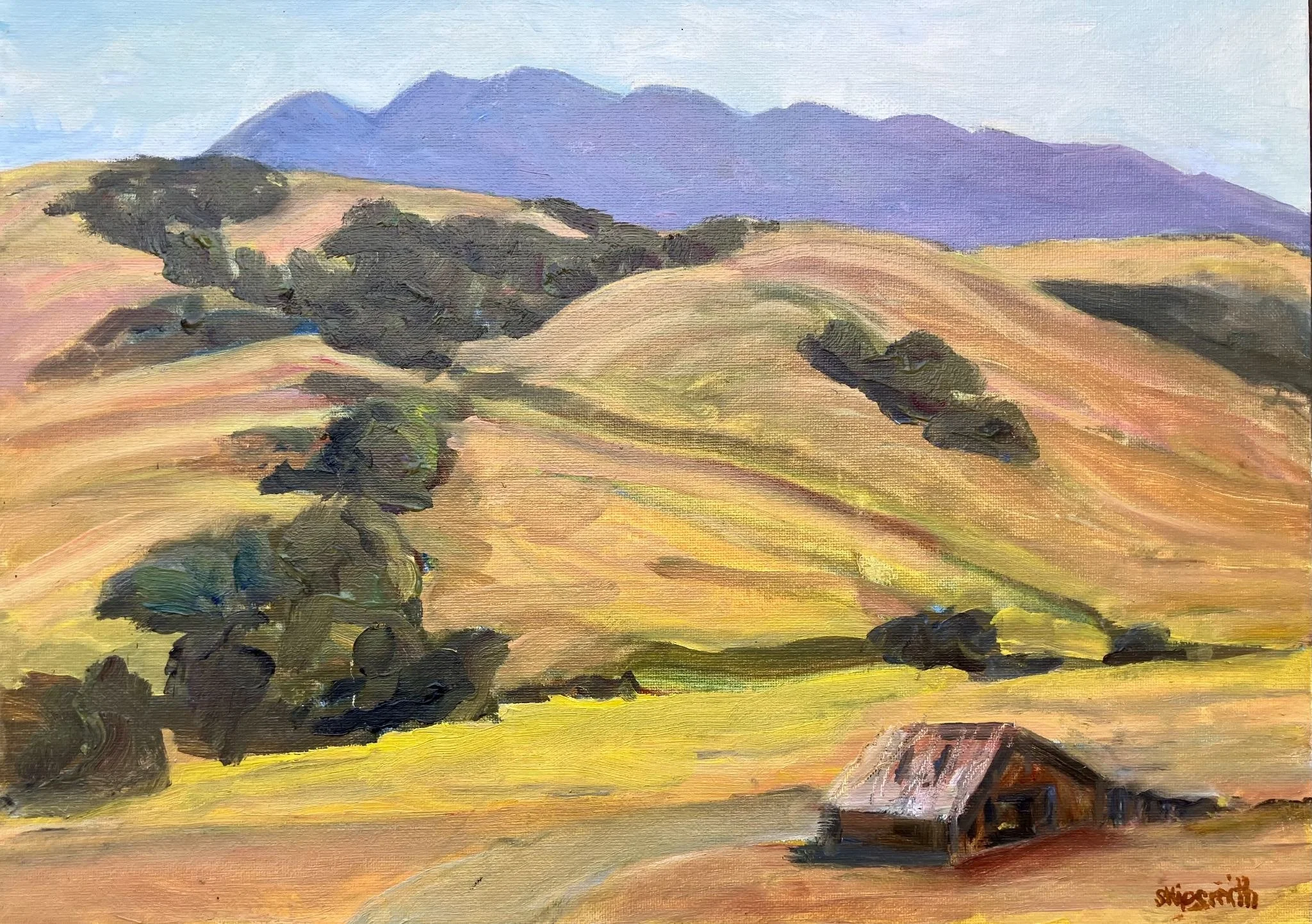  The Barn at Hanson Ranch, #97  Oil, 12x16 inches unframed, 14x18 inches framed, $730.00 
