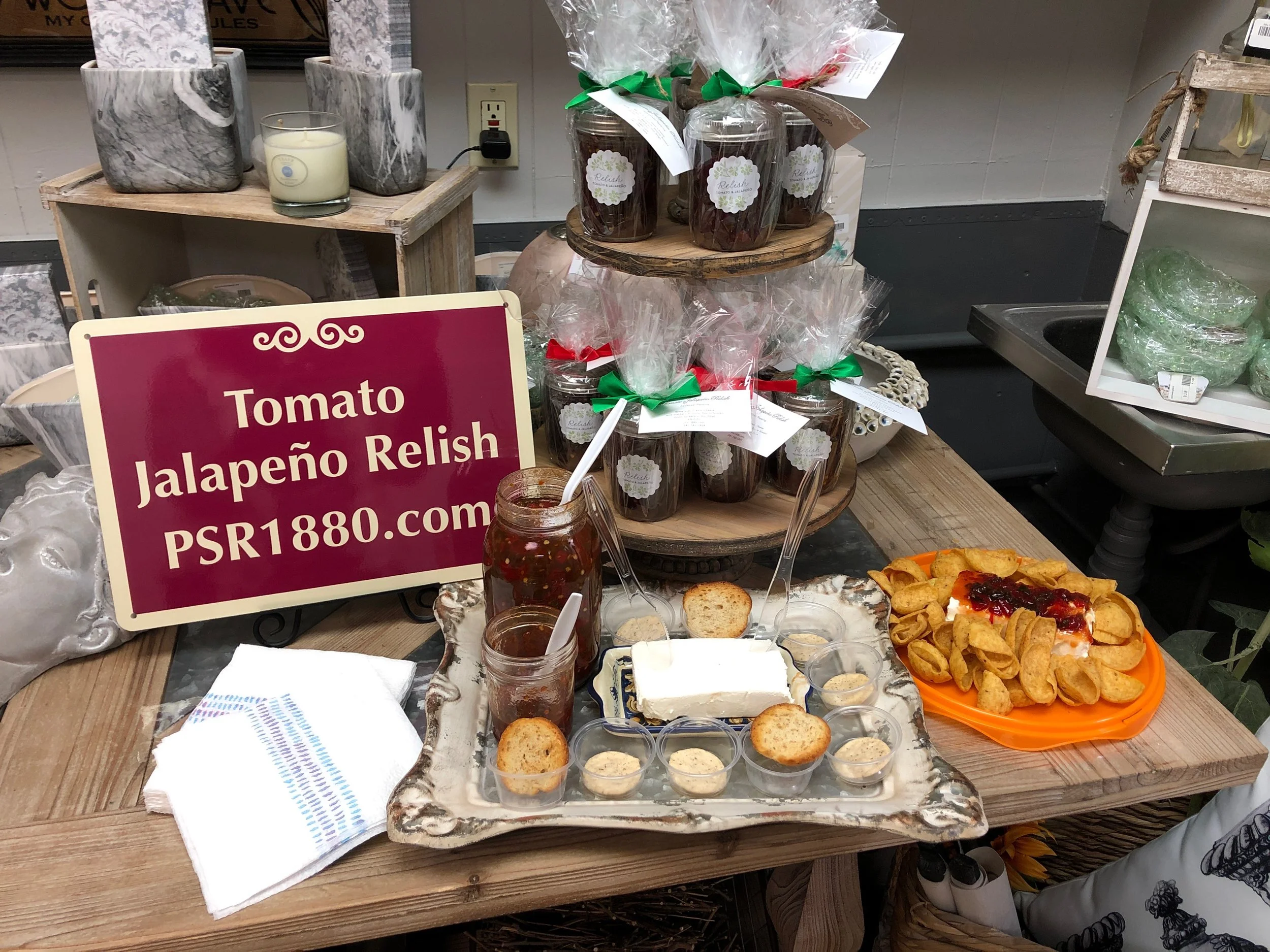 Tomato Jalapeño 'Relishes' in Downtown Georgetown!