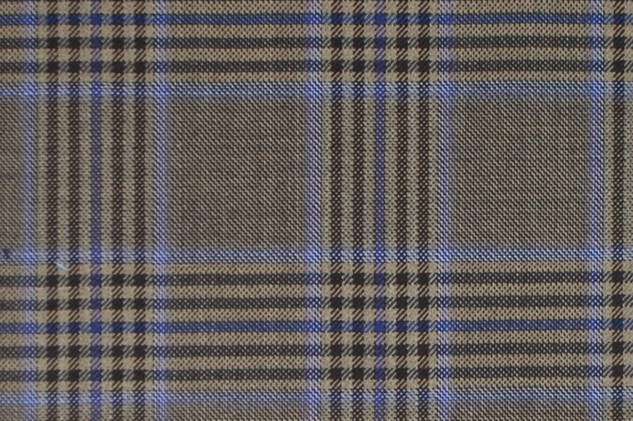 TD 1477 OLIVE/BLUE PLAID