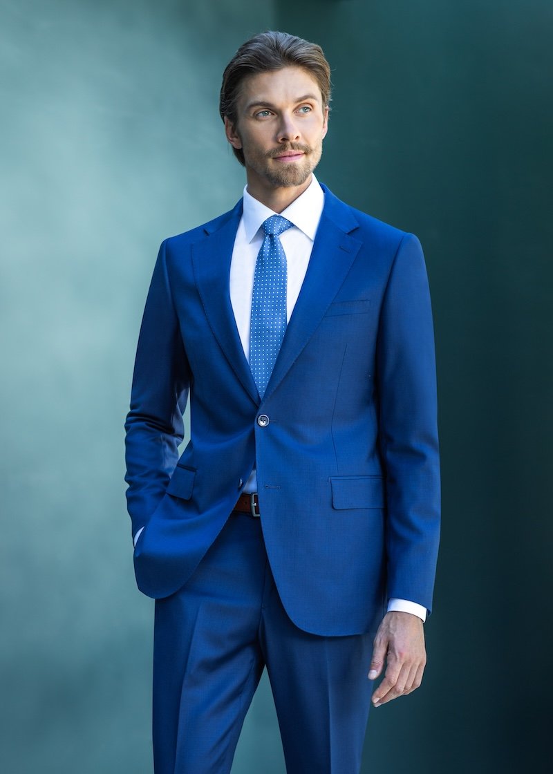 2110 Italian Blue Solid Suit