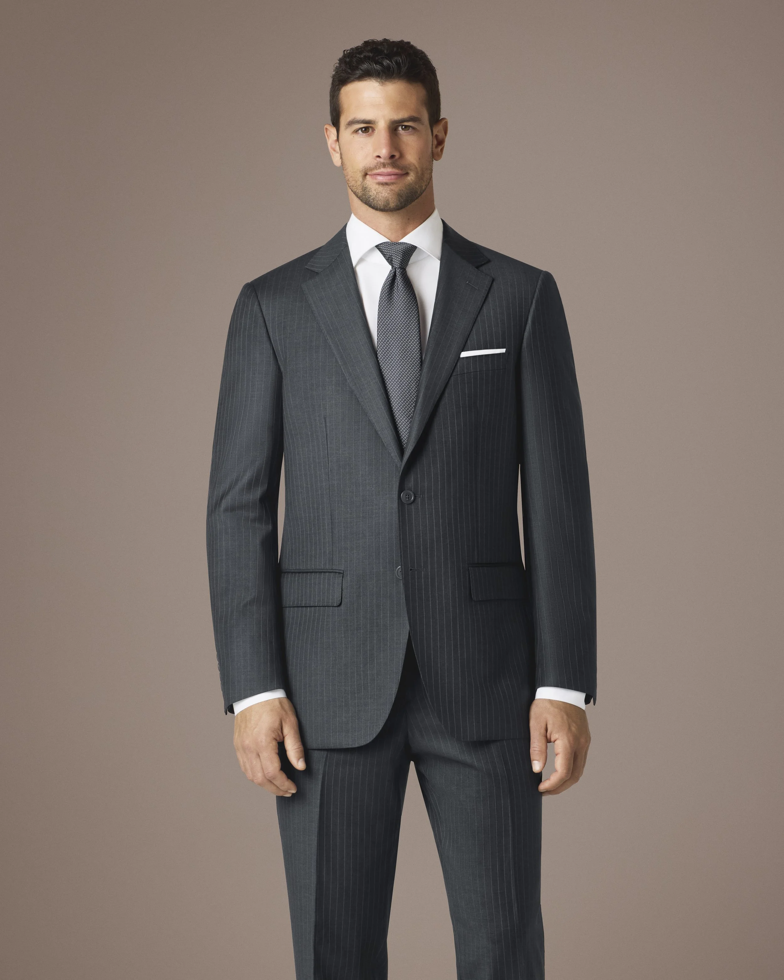 1500/7 Charcoal Stripe Suit