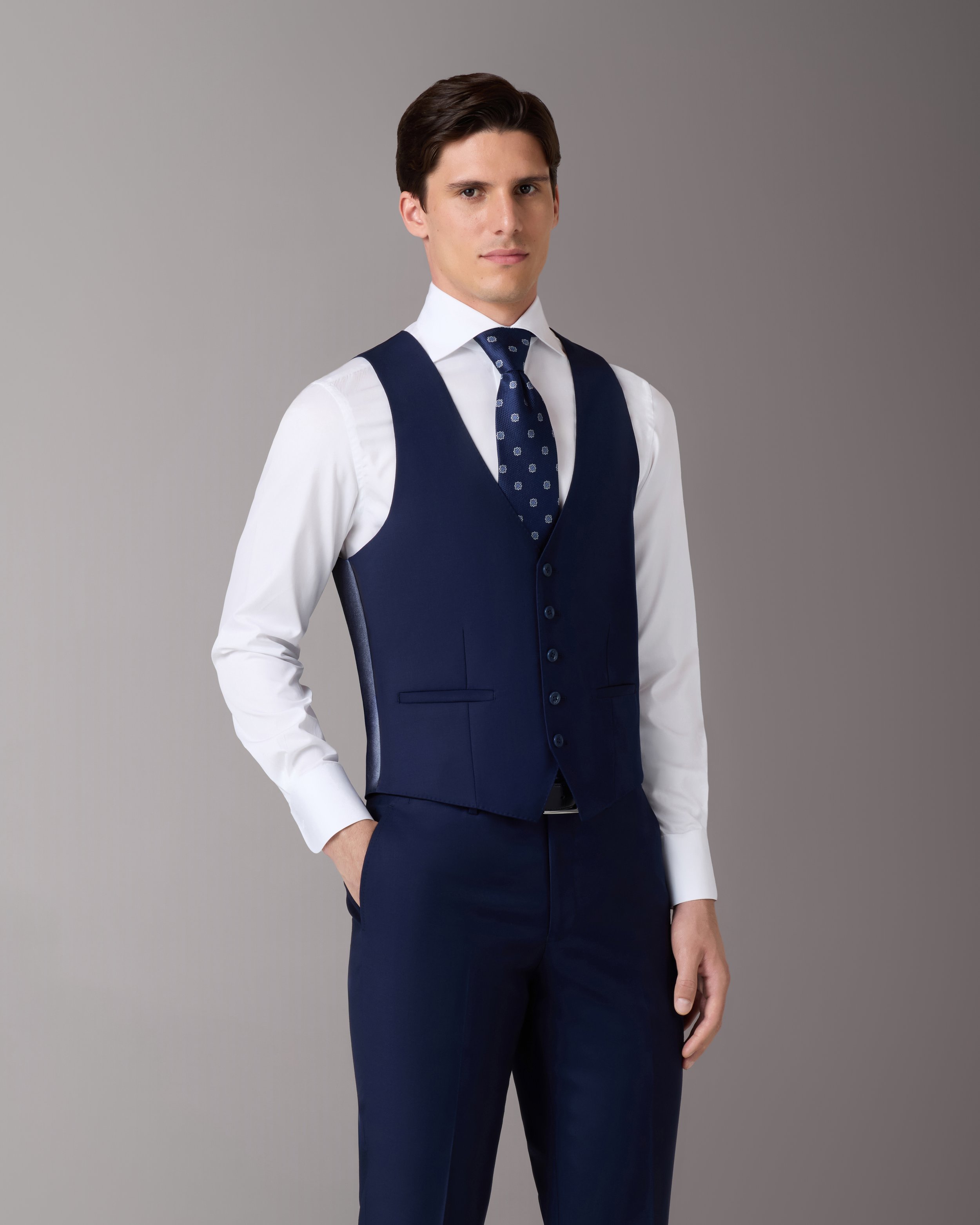 American Blue Vest &amp; Flat Front Slacks