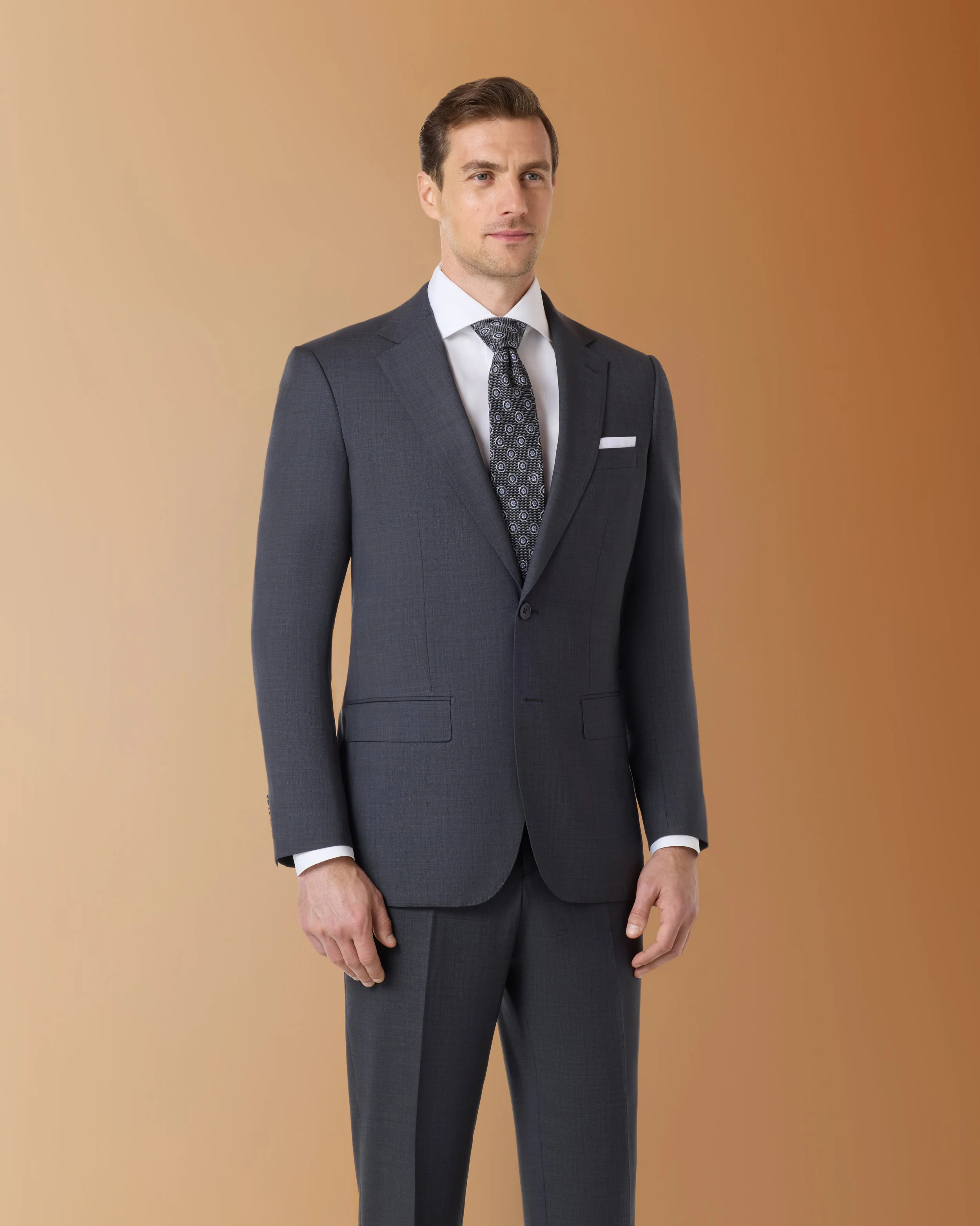 8005/2 Charcoal Sharkskin Suit