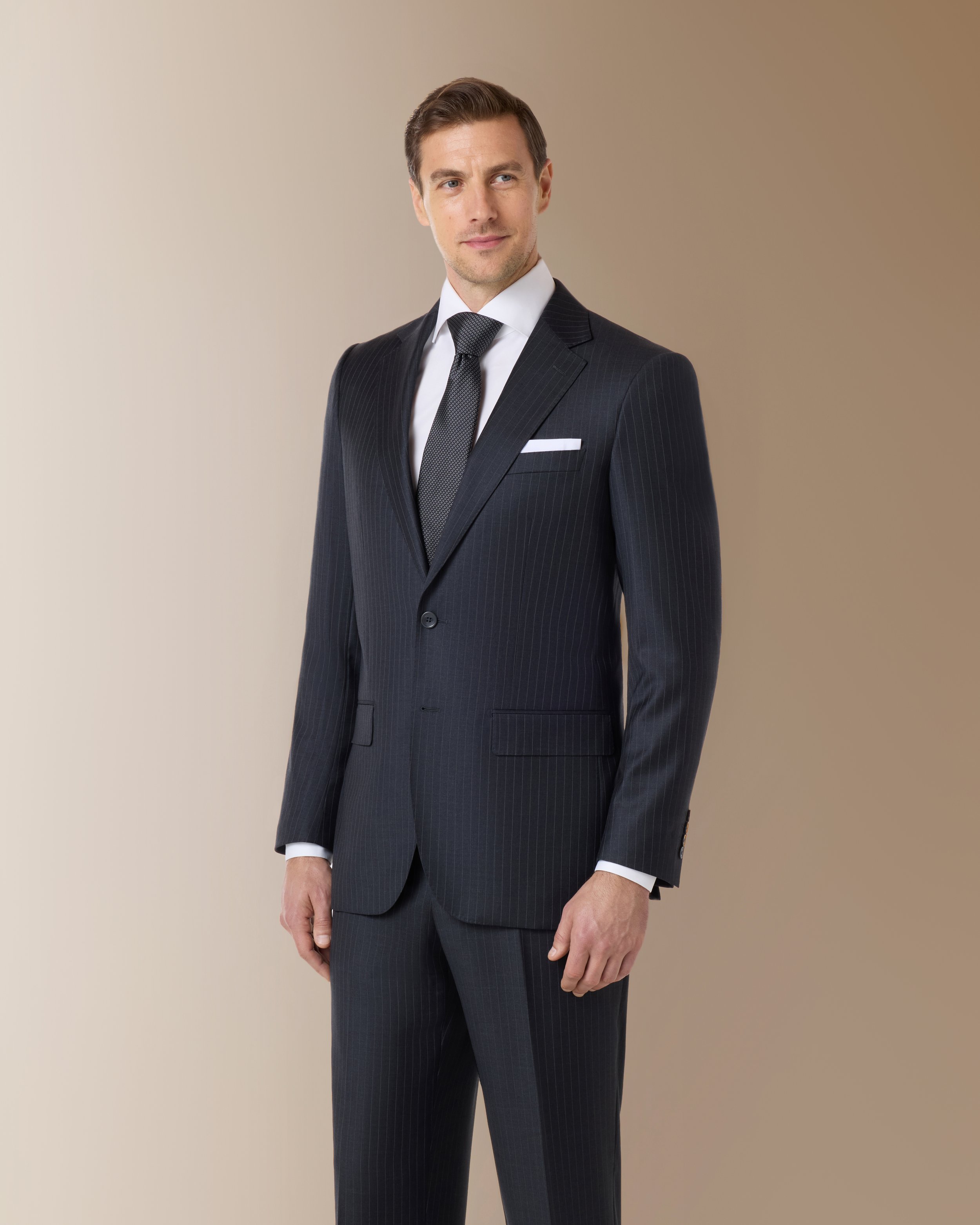 1500/7 Charcoal Stripe Suit