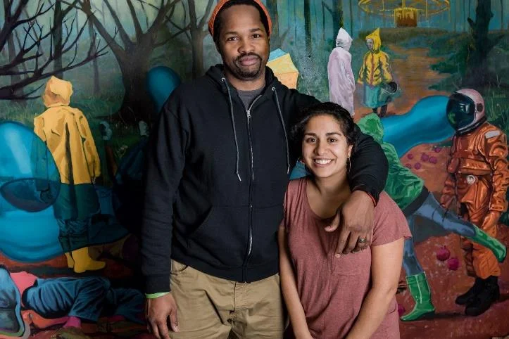 The Taylor Street Parking Garage will be painted by Andrae and Priya Green @andraegreenstudios @ummmpriya