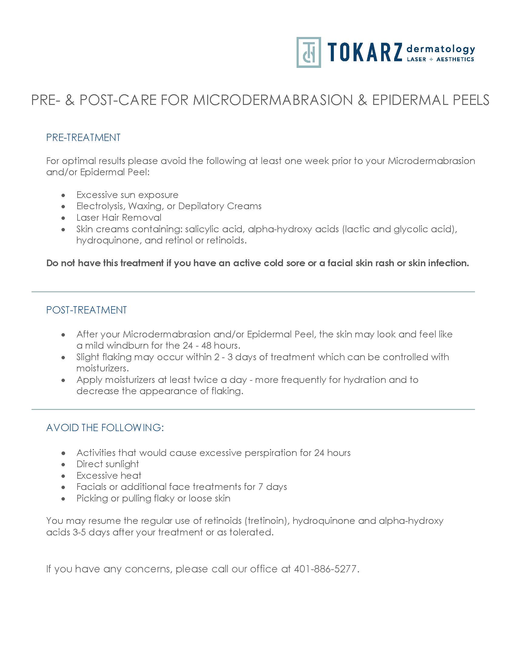 Microdermabrasion &amp; Epidermal Peels