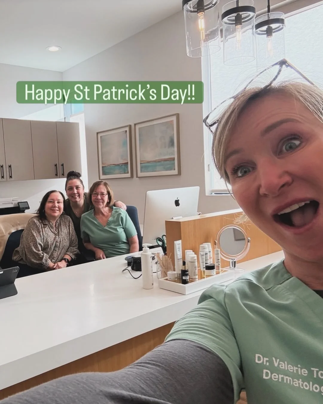 Happy St Pat&rsquo;s from Team Tokarz! #stpatsday☘️ #tokarzderm #tokarzdermatology