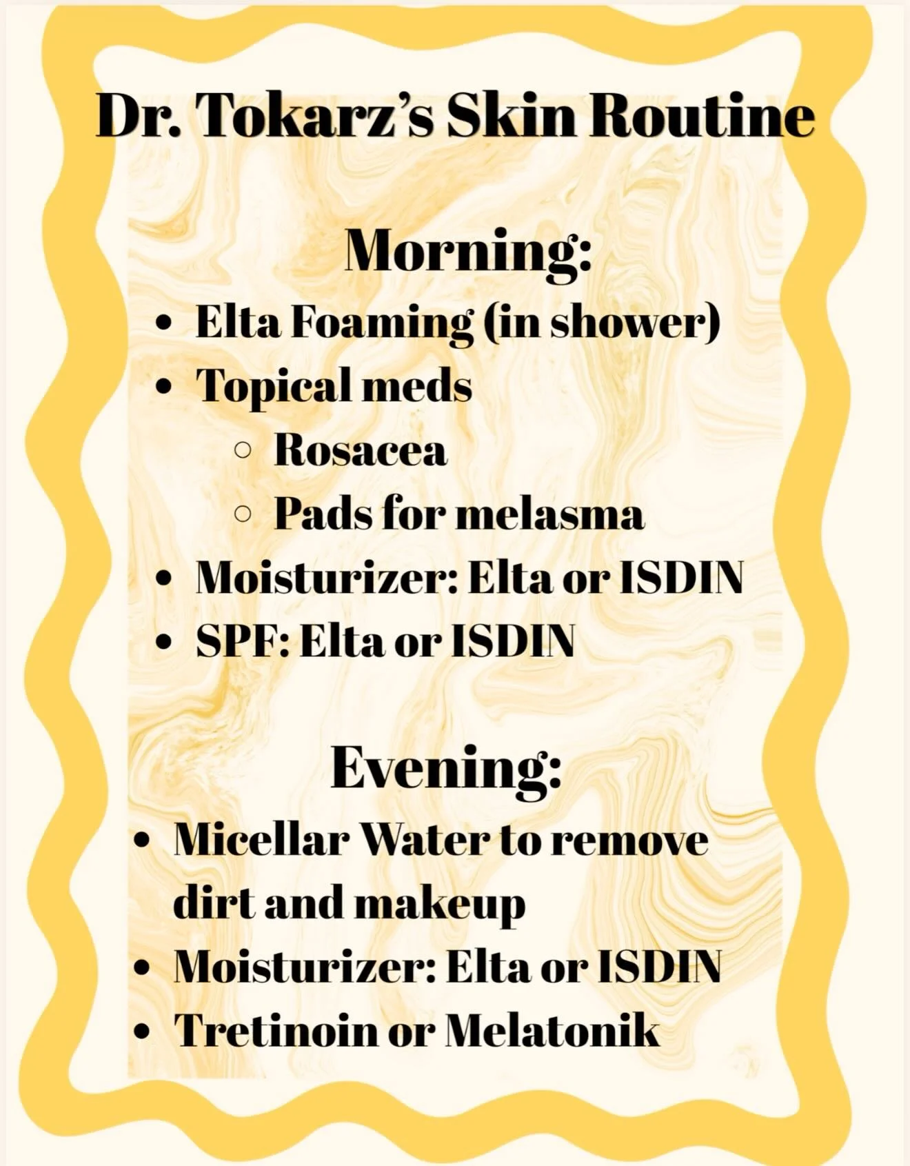 No fooling around with your skin!
Doctor&rsquo;s skincare routine, simplified: cleanse, treat, moisturize, and protect. 
The right products work best when they&rsquo;re used in the right order &mdash; especially sunscreen every morning. ☀️ 
&mdash; T