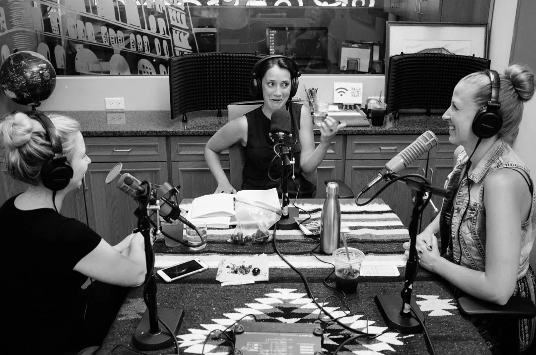 Erin, special guest Brooke, & Diana chatting about the documentary Loosing Sigh of Shore