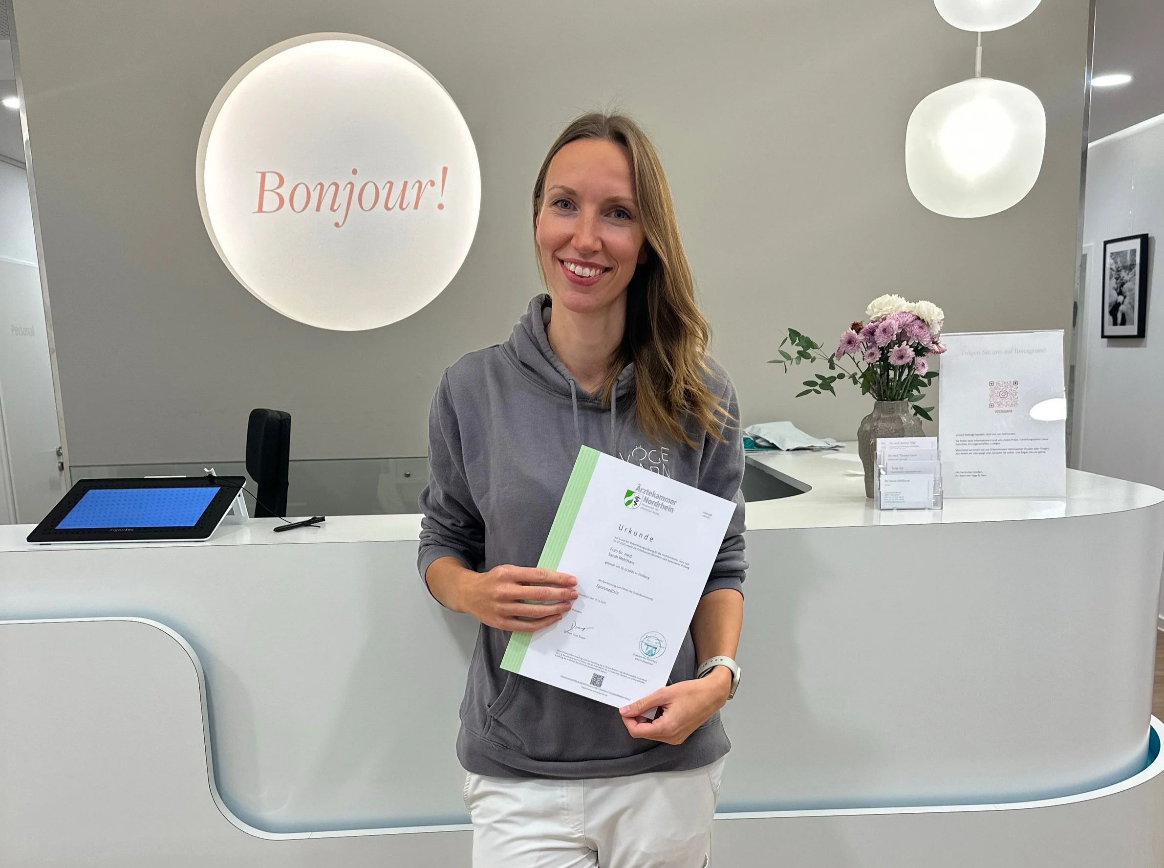 Wir gratulieren zur Zusatzweiterbildung Sportmedizin!