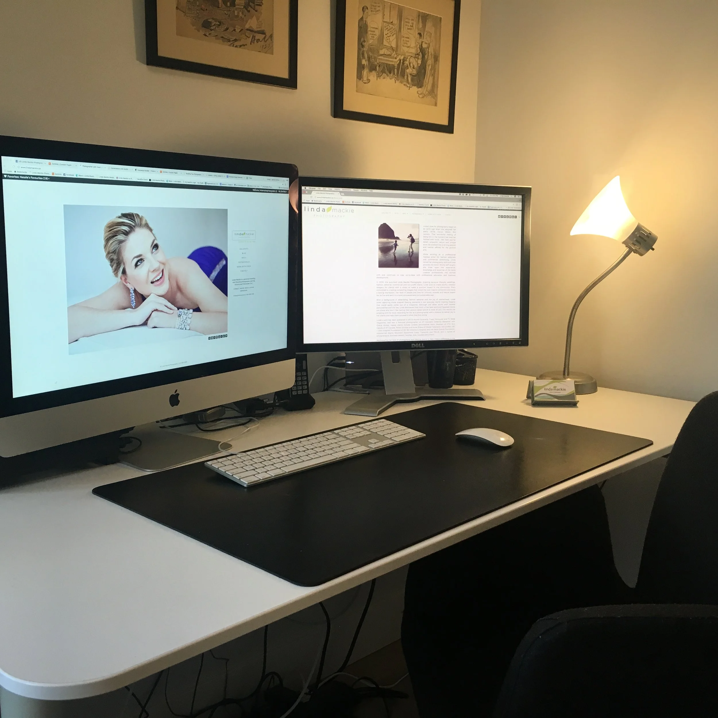 My home office, often used for environmental branding portraiture.