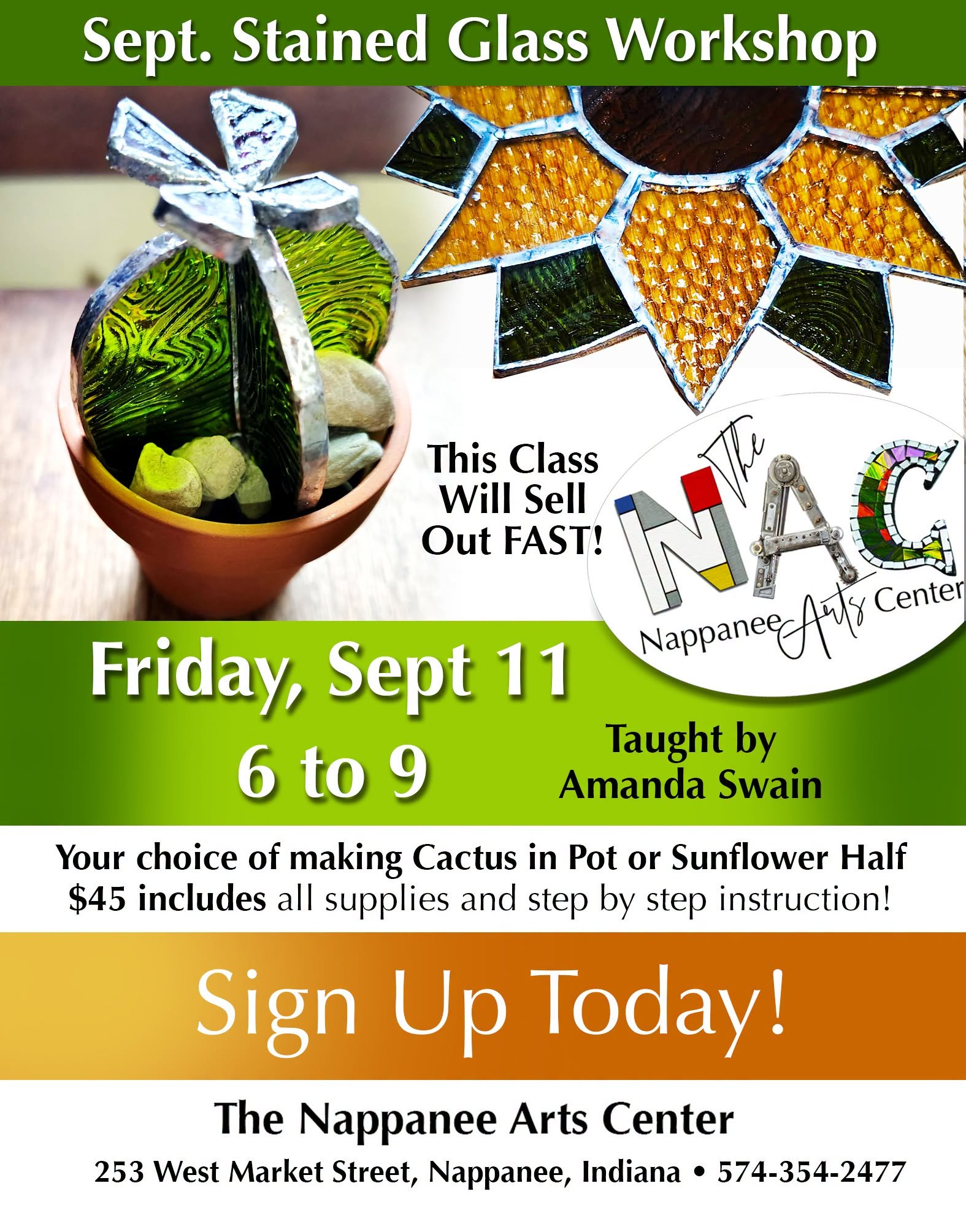September Stained Glass Workshop