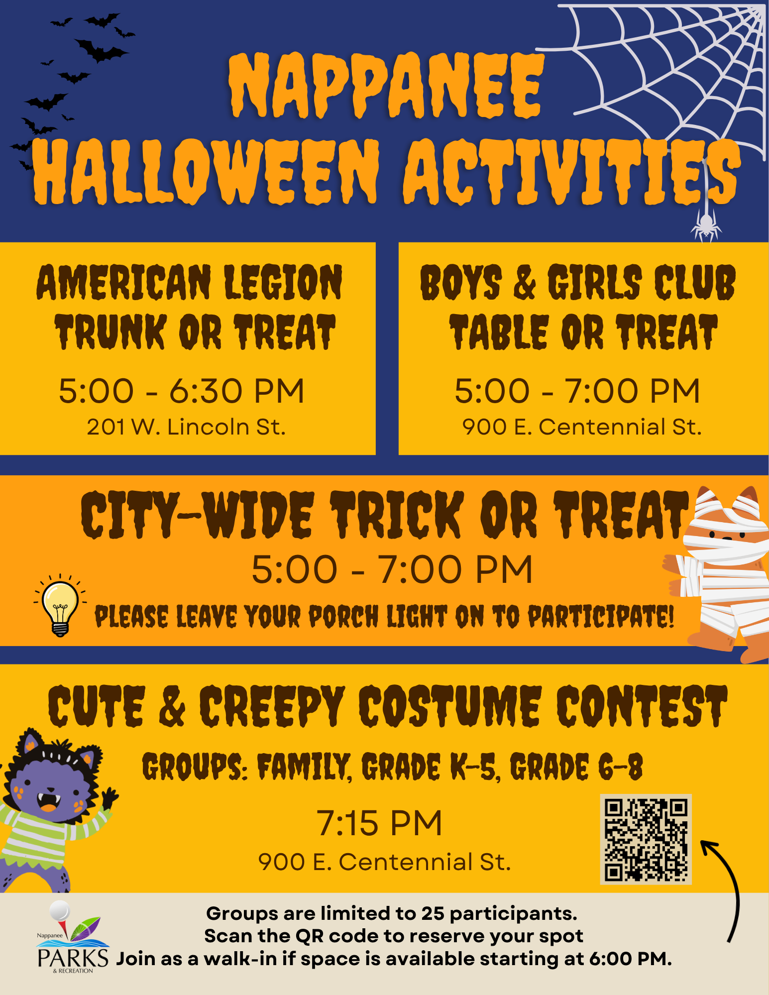 Nappanee Halloween Activities