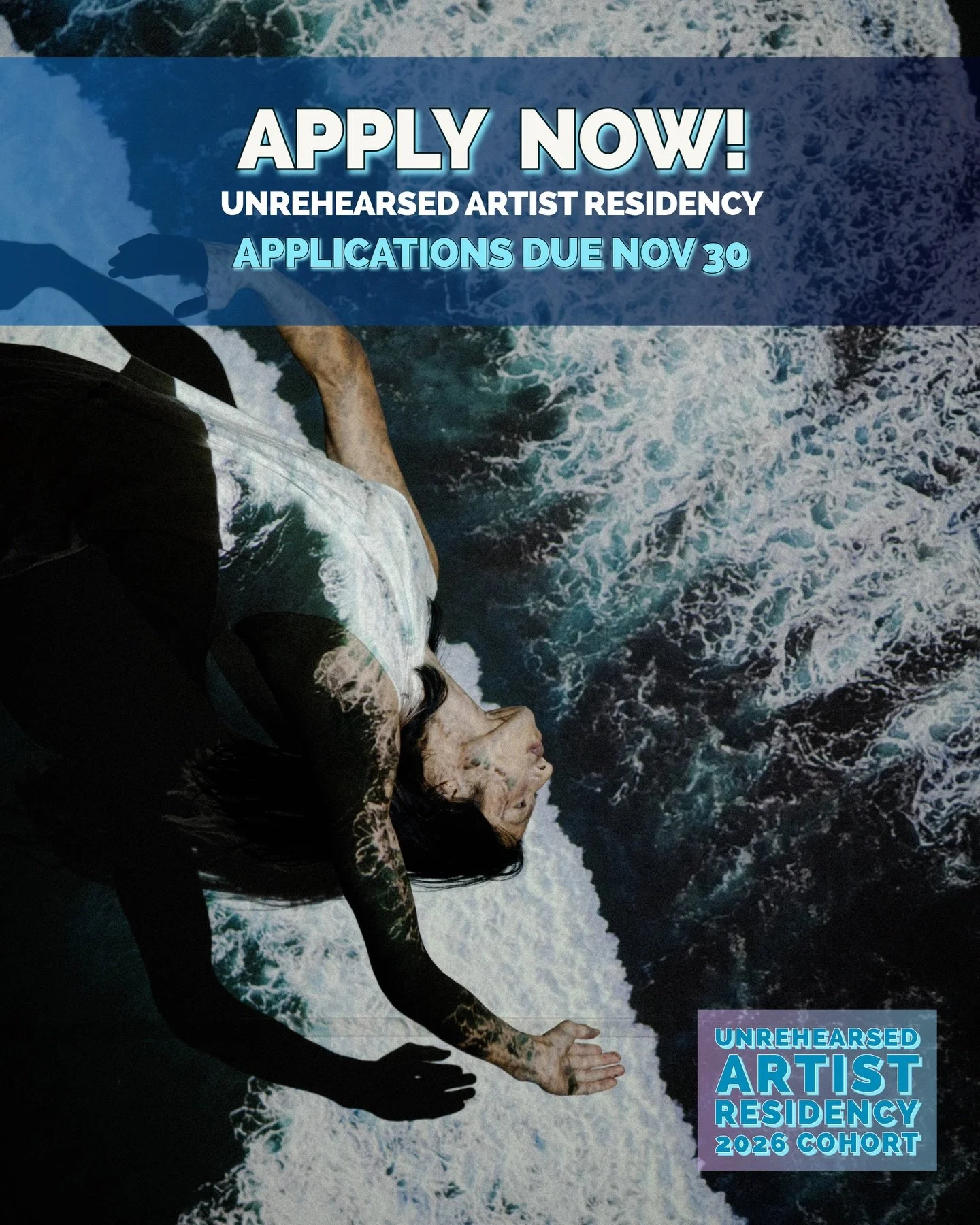 Applications due Nov 30th! 

The Unrehearsed (Virtual) Artist Residency Program is looking to award $1500 up to 6 residents. We aim to fund and support the creation of new dance work by artists who are often not represented in conventionally-funded s