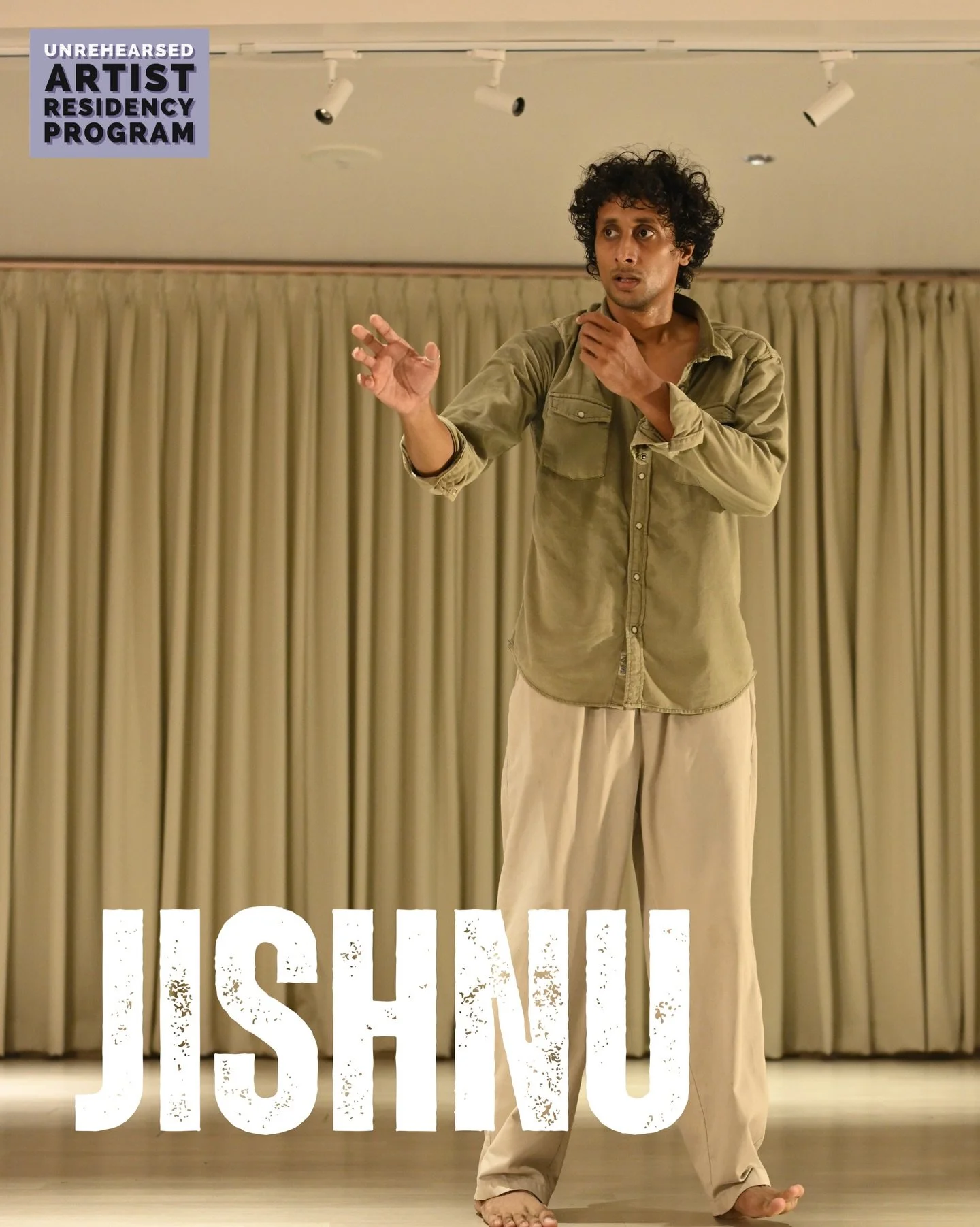 Jishnu | 2026 Unrehearsed Artist Residency Cohort

Jishnu is a movement artist and performer trained in Contemporary, Hip-hop, House, Locking, and Kalari. He has studied under various teachers and received mentorship from artists across India and abr