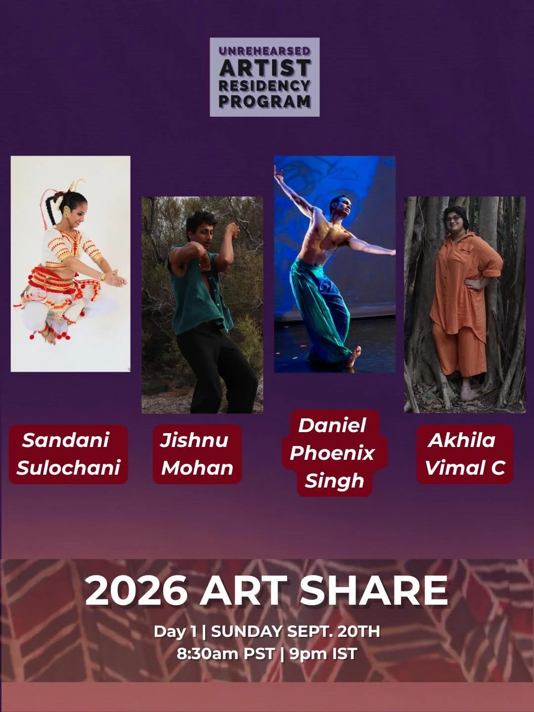 Unrehearsed Program 2026 Art Share: Day 1 