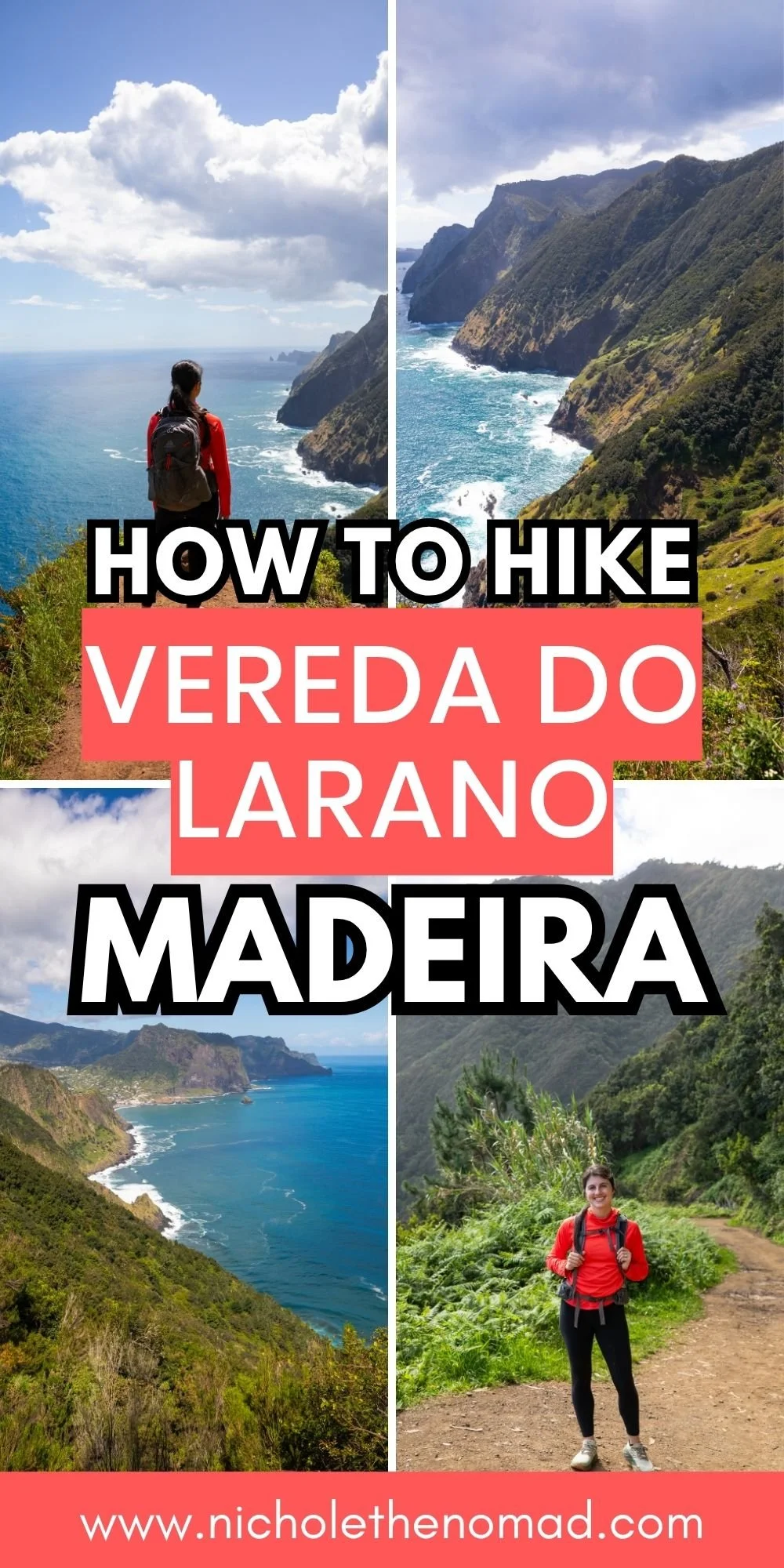 pinterest pin for hiking Vereda do Larano